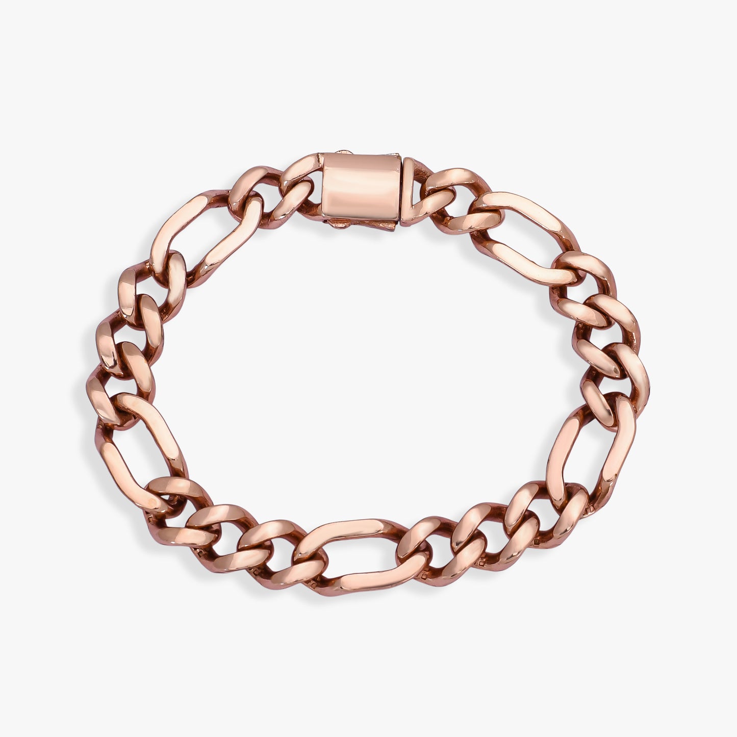 Men's Rose Gold Figaro Chain