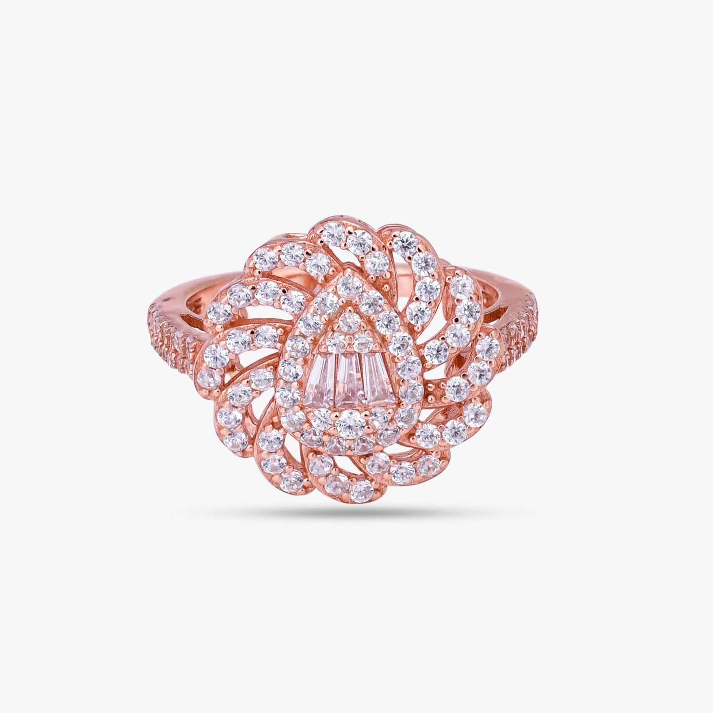 Rose Gold Swirl Ring