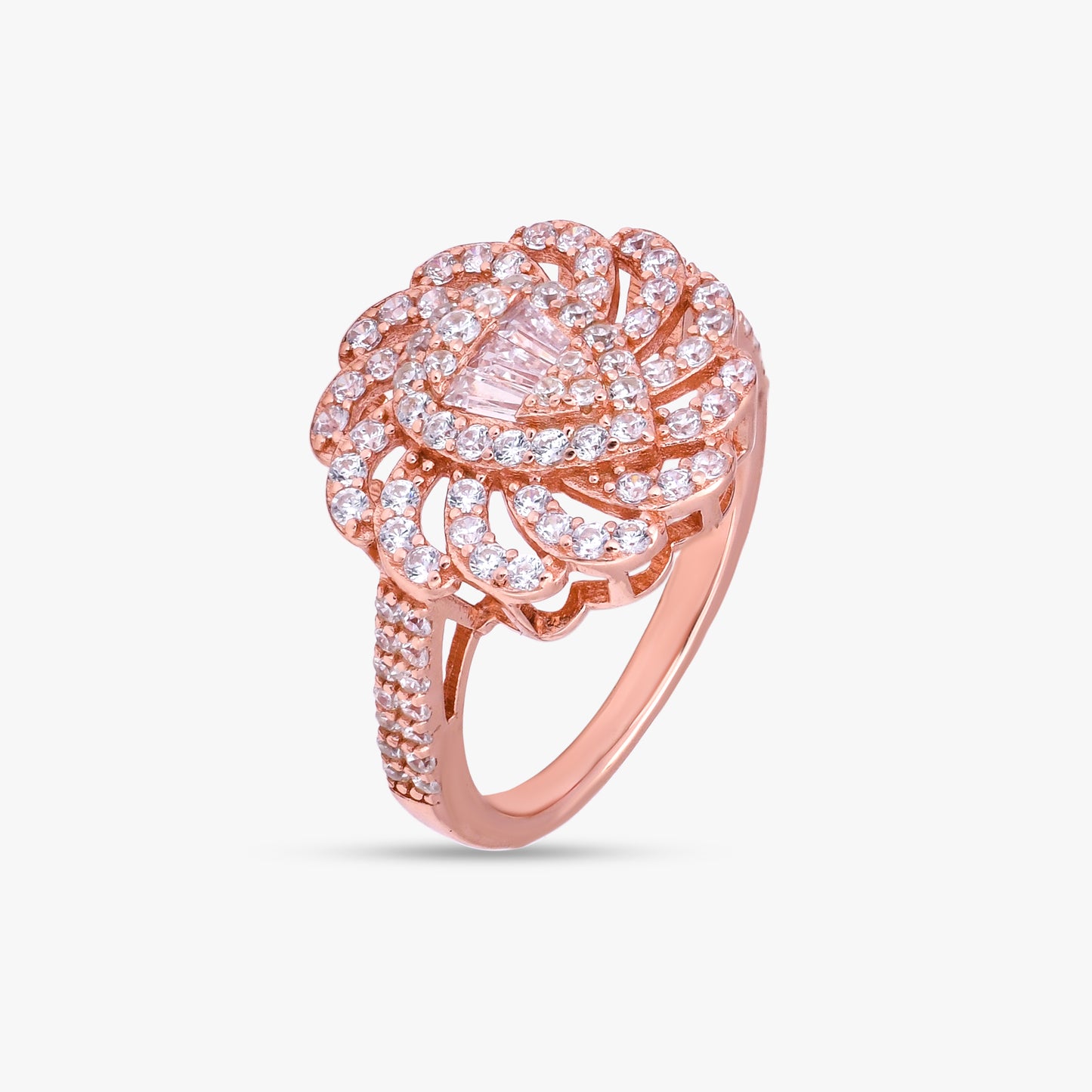 Rose Gold Swirl Ring