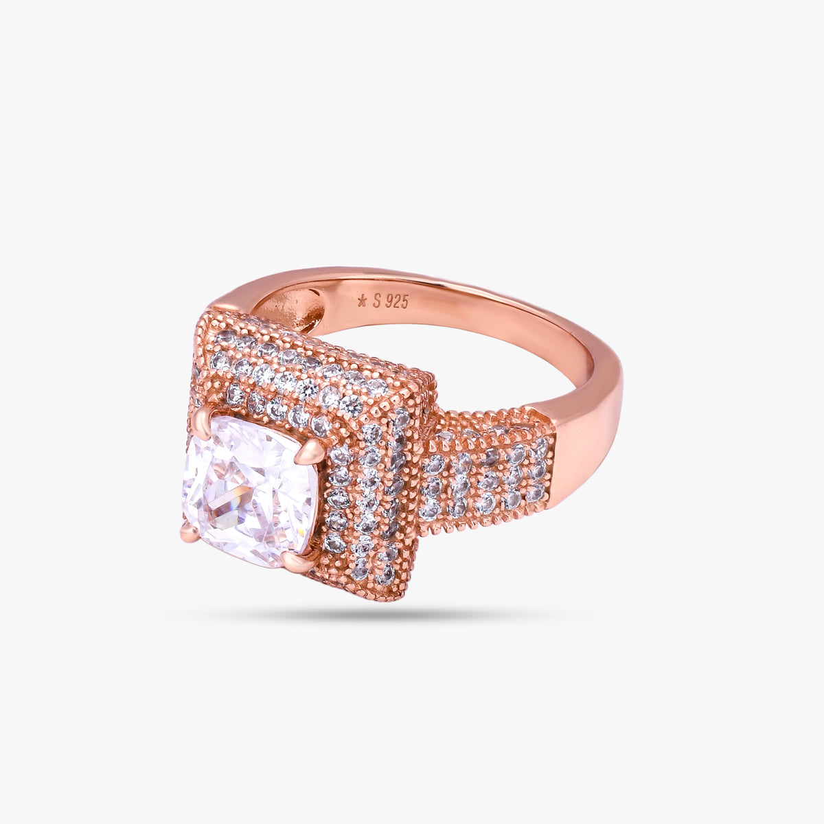 Rose Gold Square Ring
