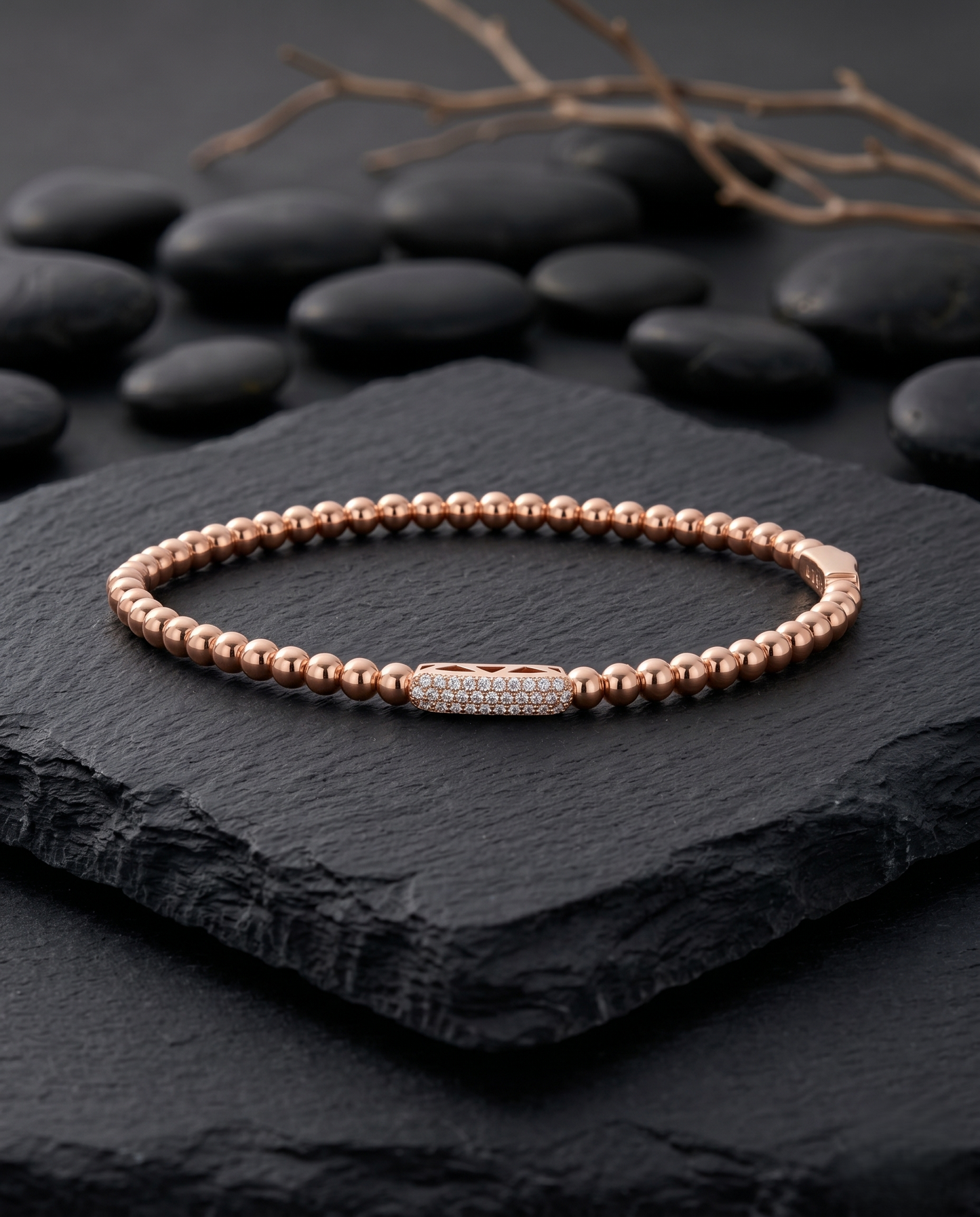 The Aura Rose Beaded Bracelet
