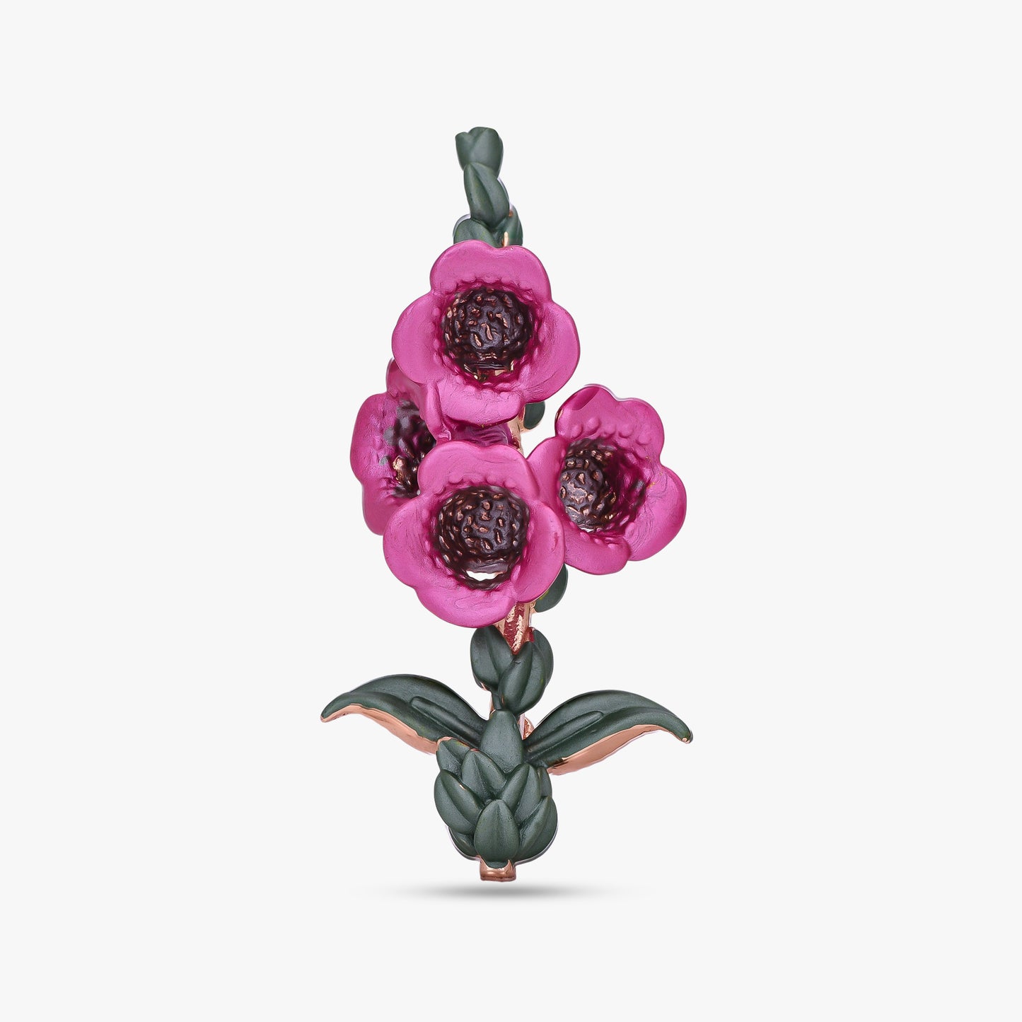 Blooming Enamel Flower Brooch