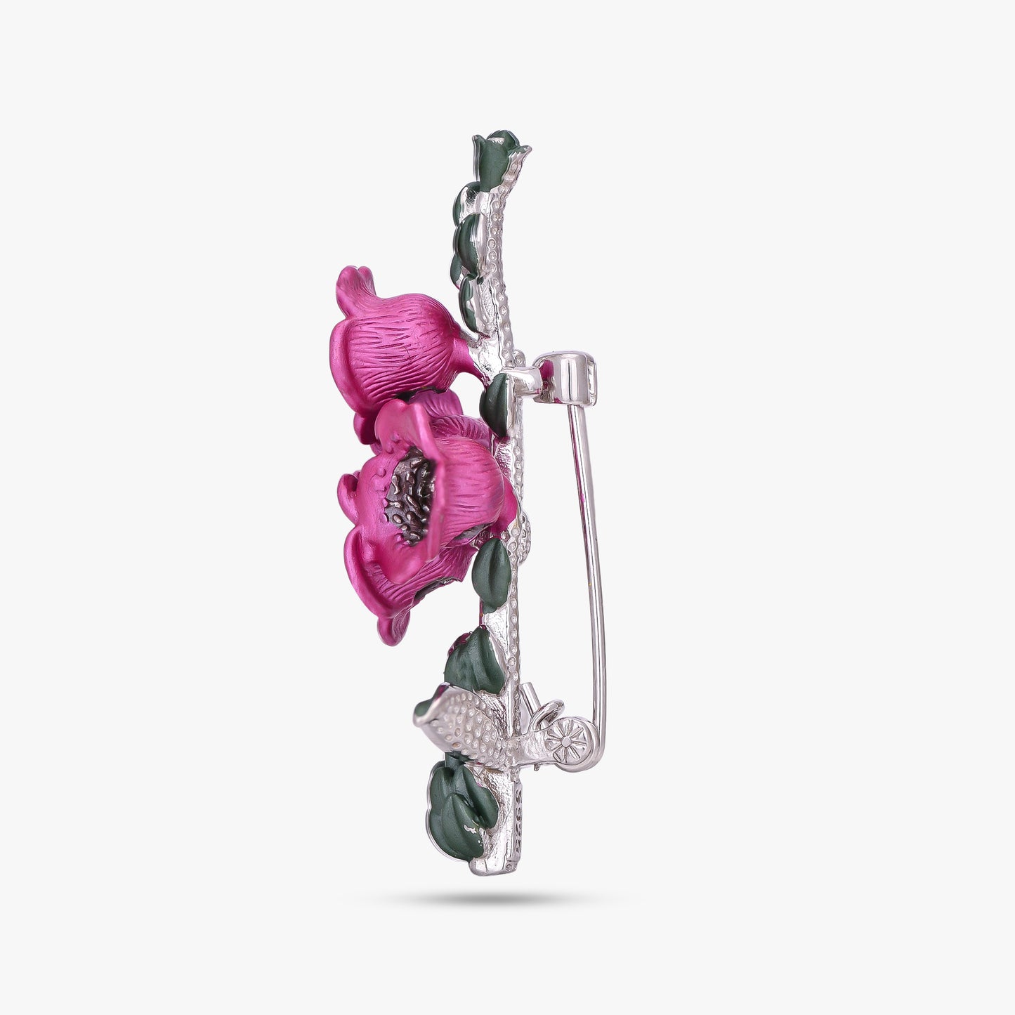 Blooming Enamel Flower Brooch