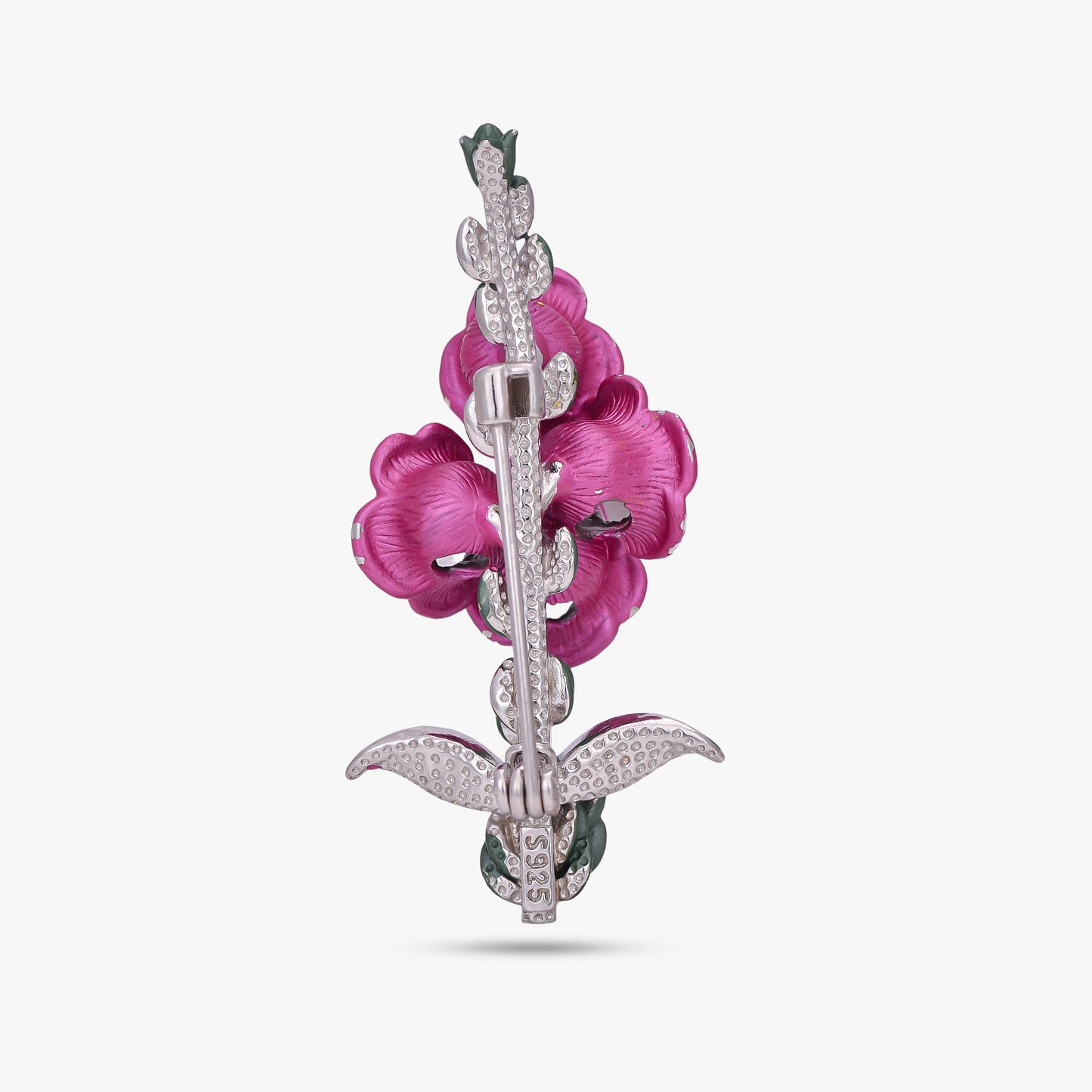 Blooming Enamel Flower Brooch