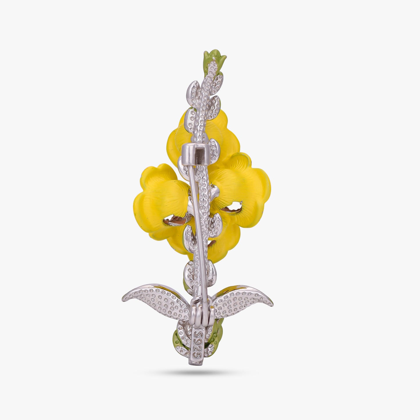 Blooming Enamel Flower Brooch