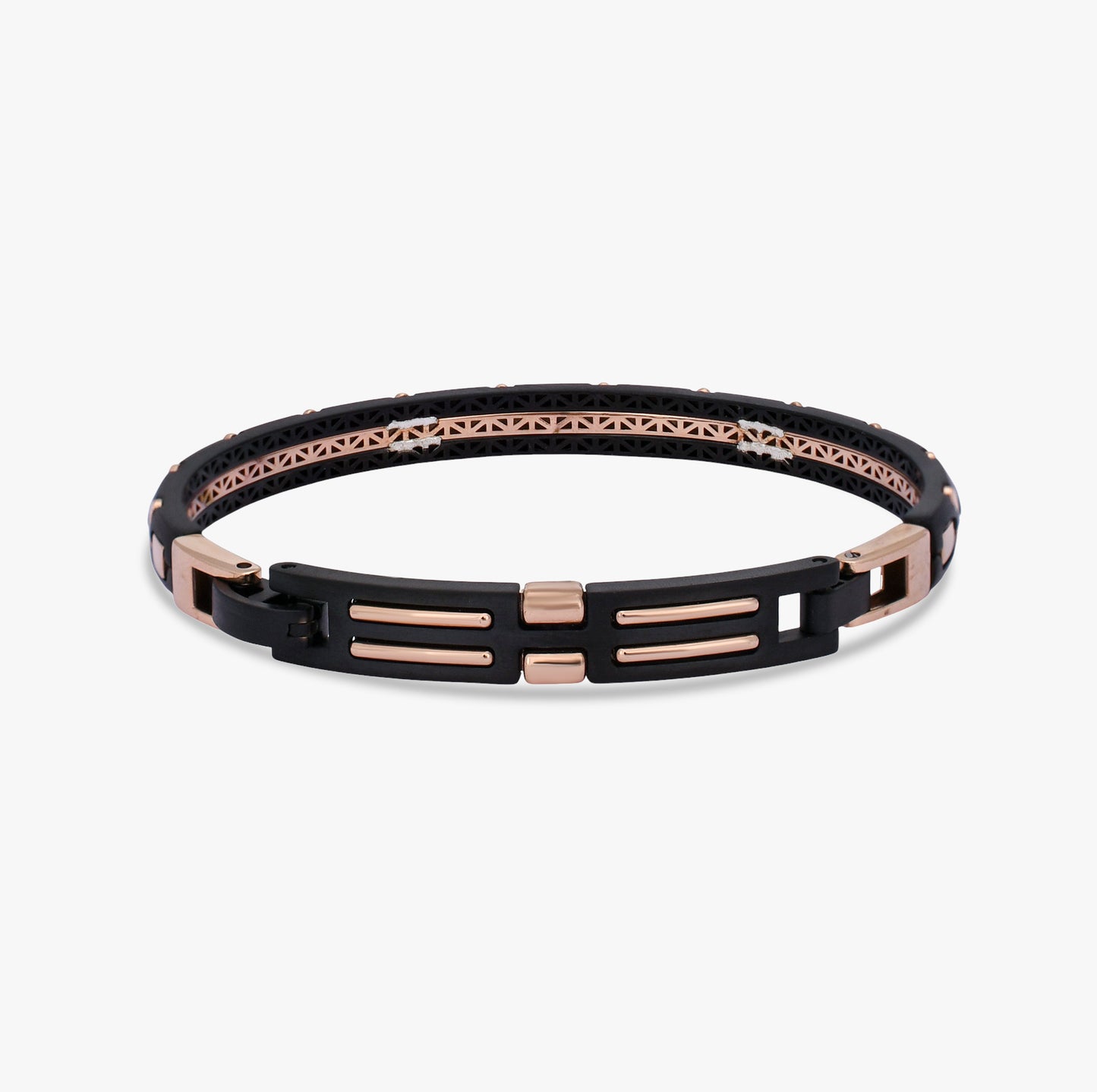Rose Gold & Black Link Bracelet