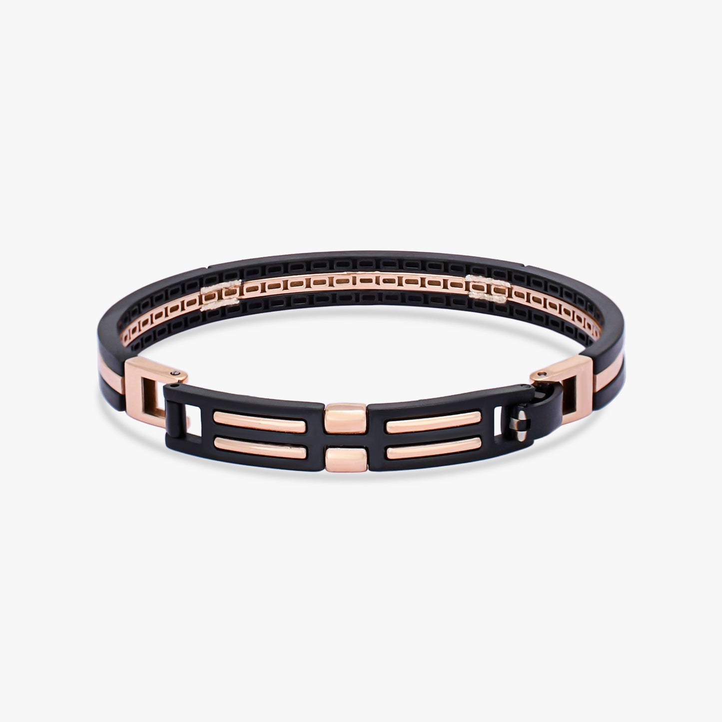 Modern Black Gold Bangle