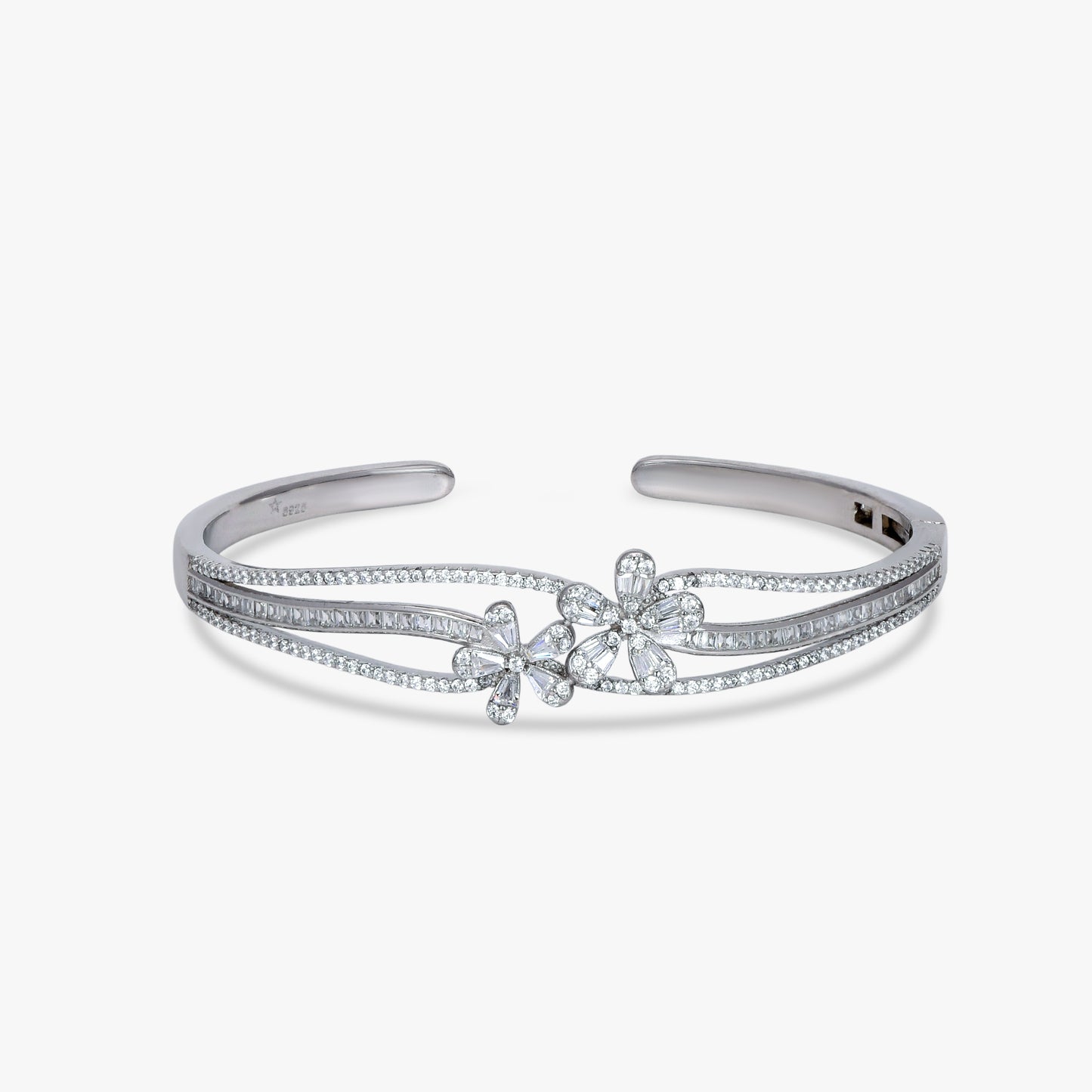 Luminous Dual-Stone Open Cuff