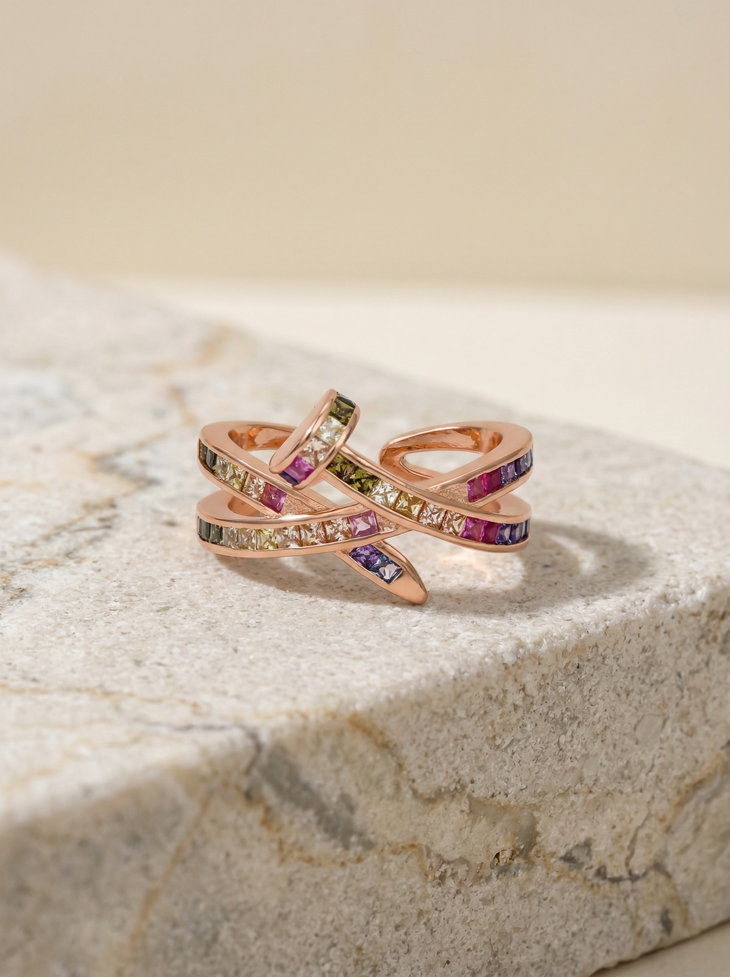 Chromatic Nail Bypass Ring