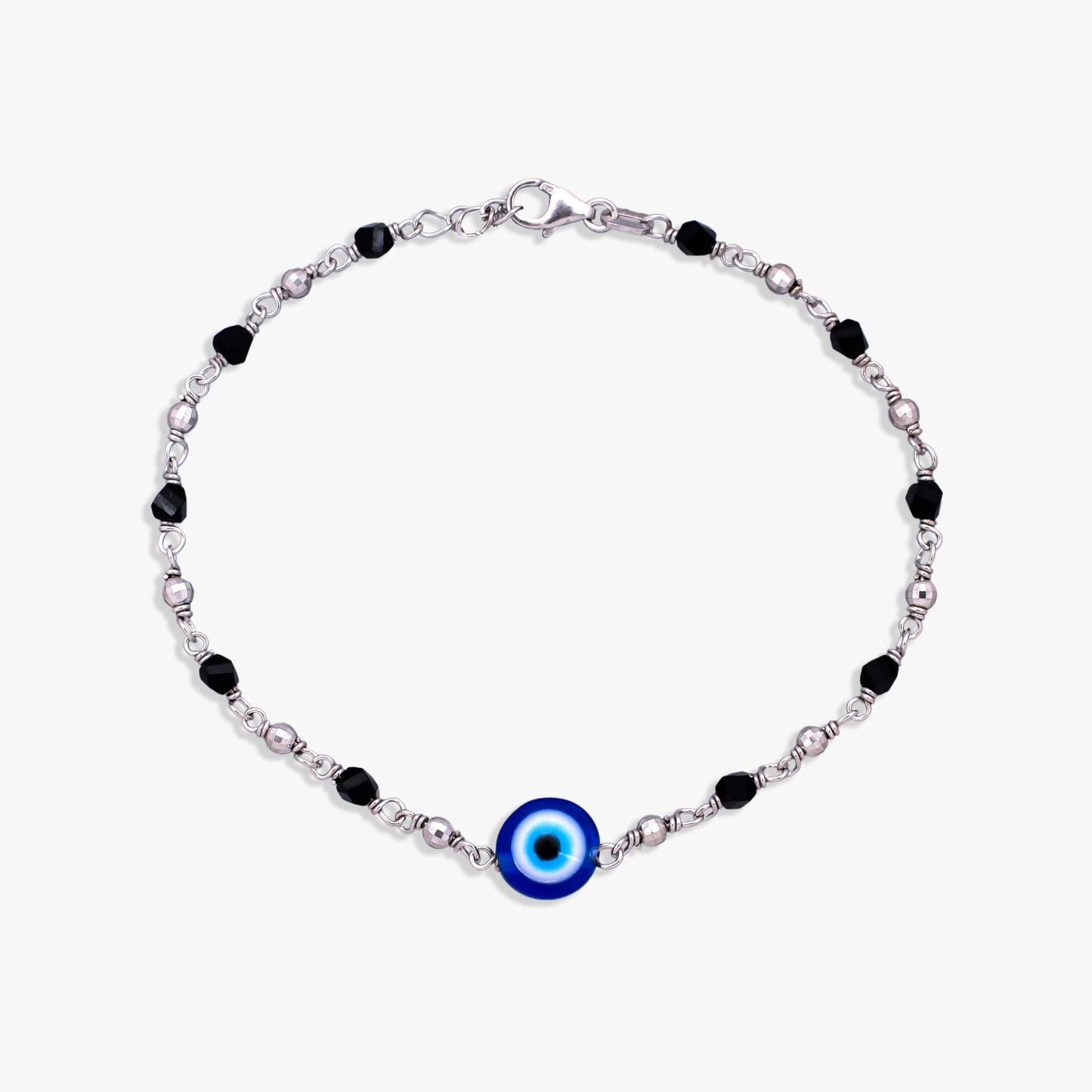 Silver Nazar Eye Bracelet