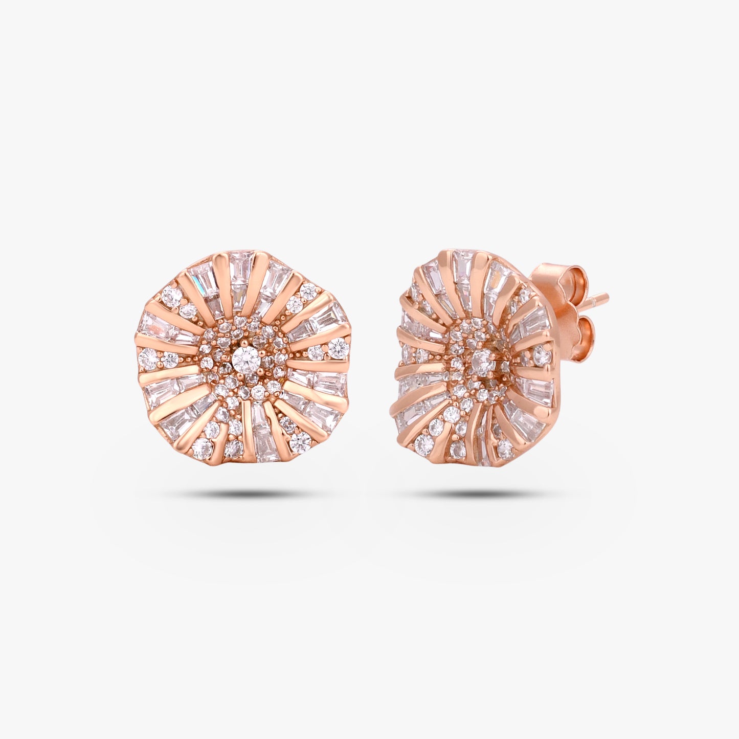 Stellar Bloom Solitaire Earrings