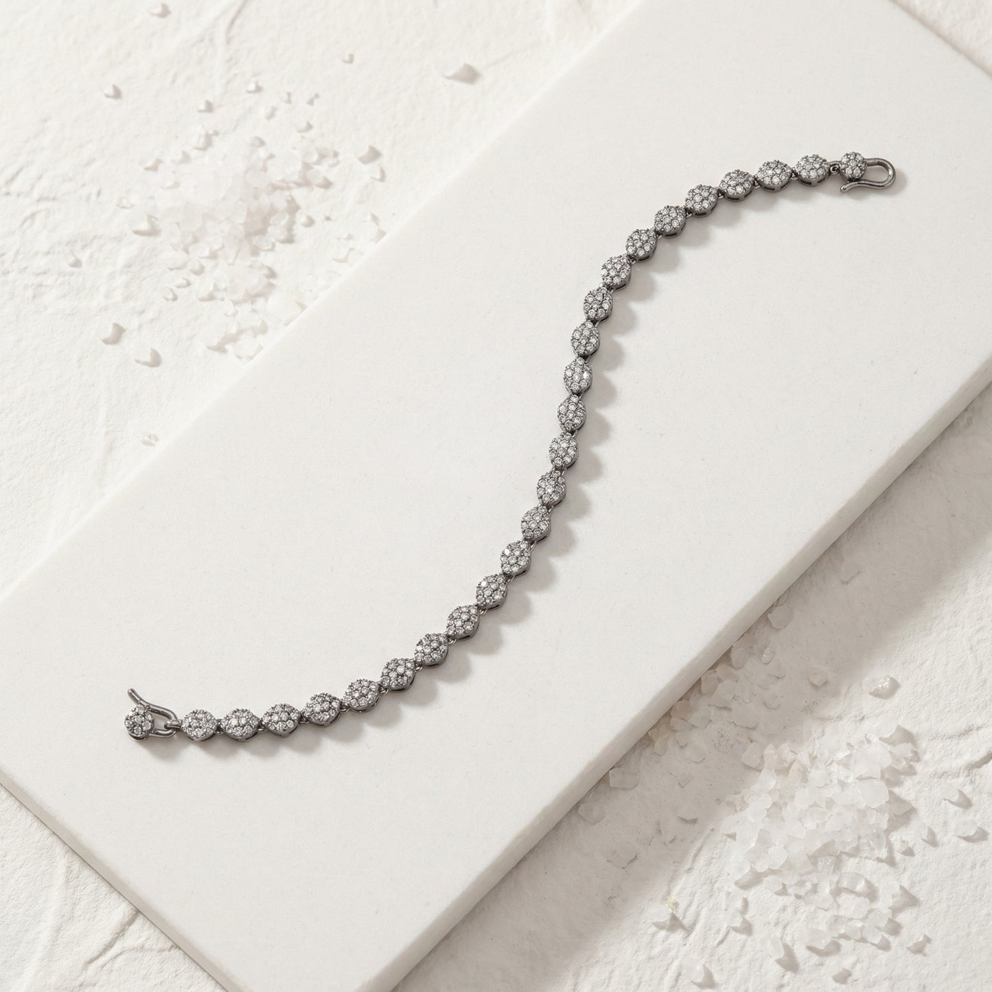 Diamond Pave Leaf Anklet