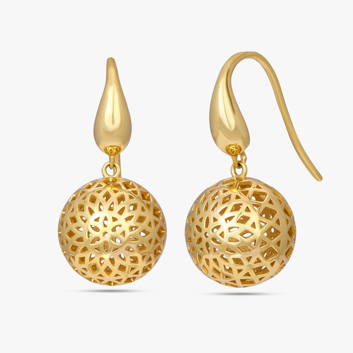 Aura Perforated Globe Earrings