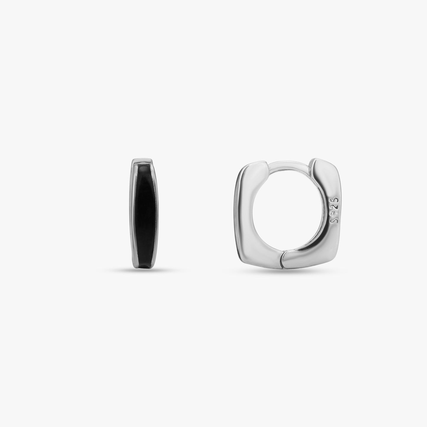 Minimalist Geometric Huggie Hoops