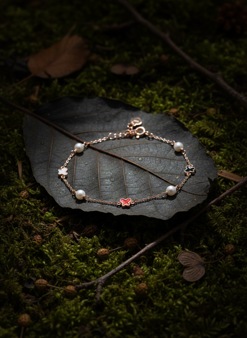 Butterfly Pearl Bracelet