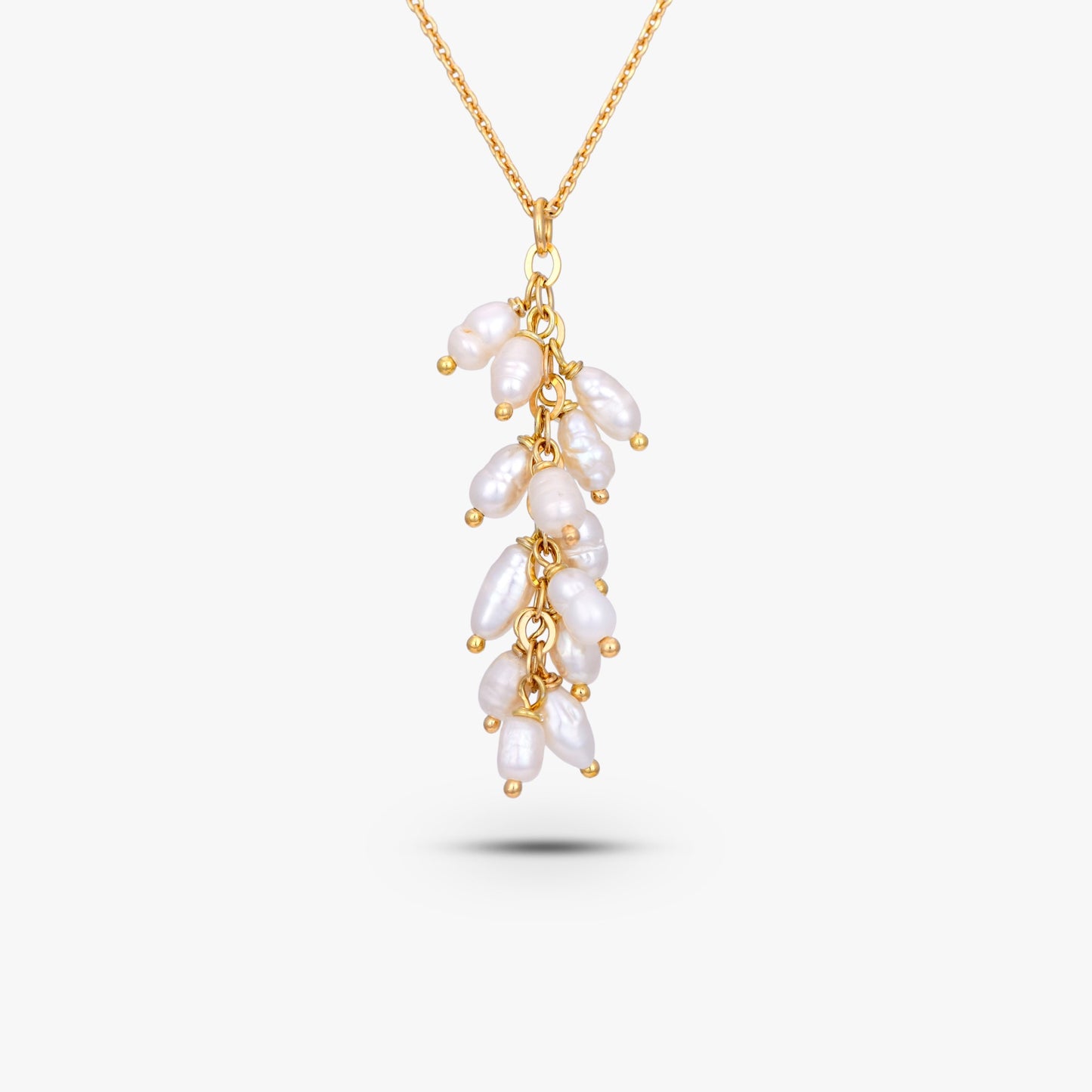 Radiant Pearl Waterfall Necklace