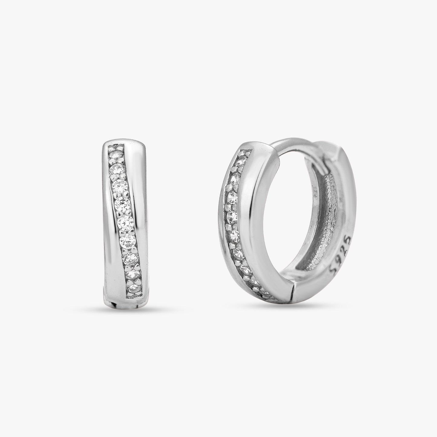 Petite Wave Huggie Earrings