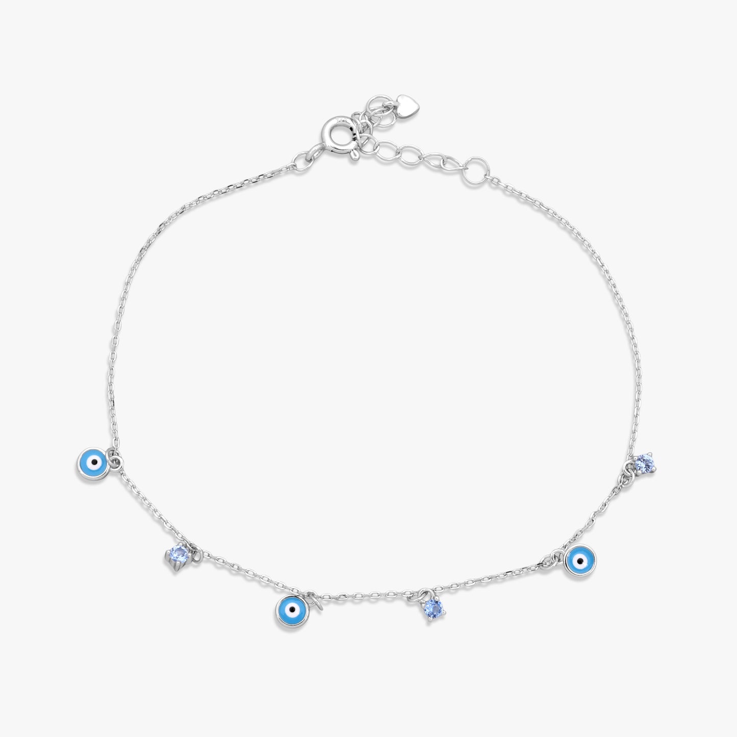 Silver Evil Eye Bracelet
