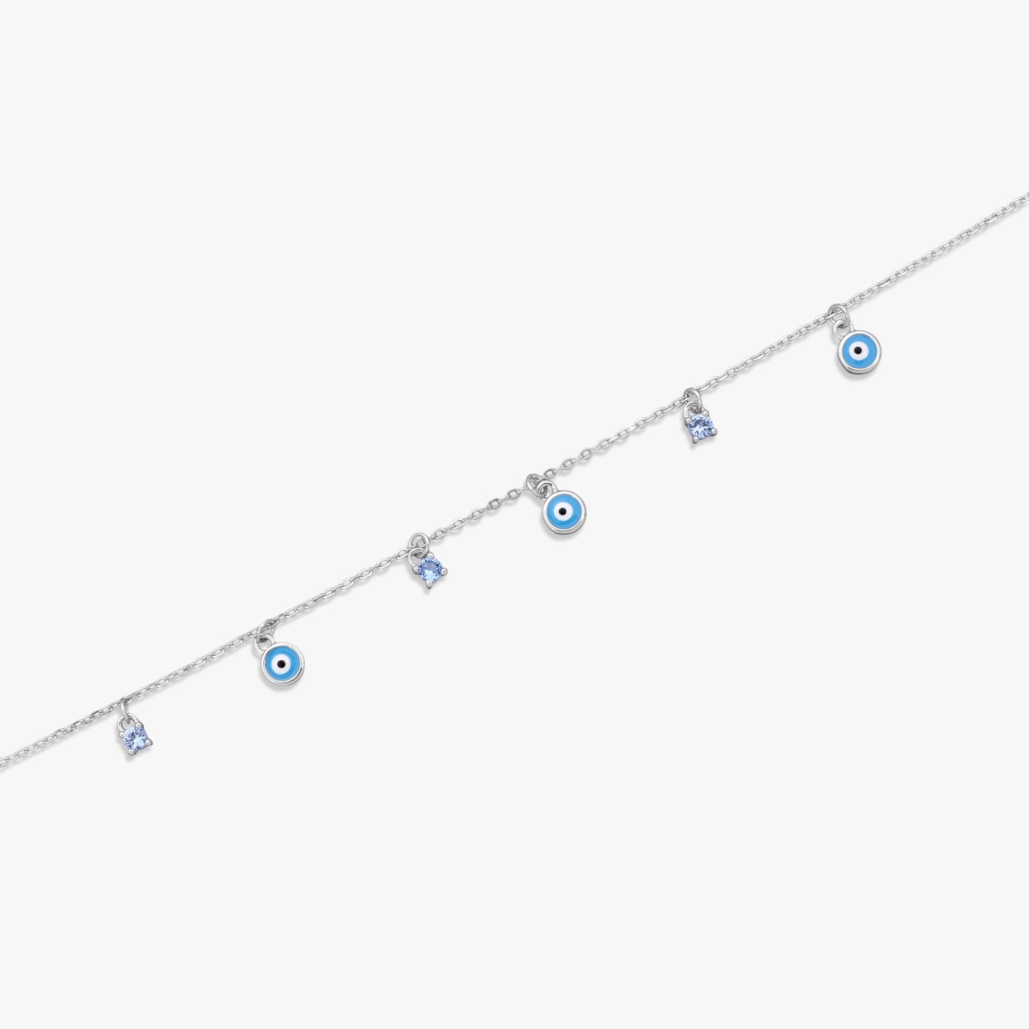 Silver Evil Eye Bracelet