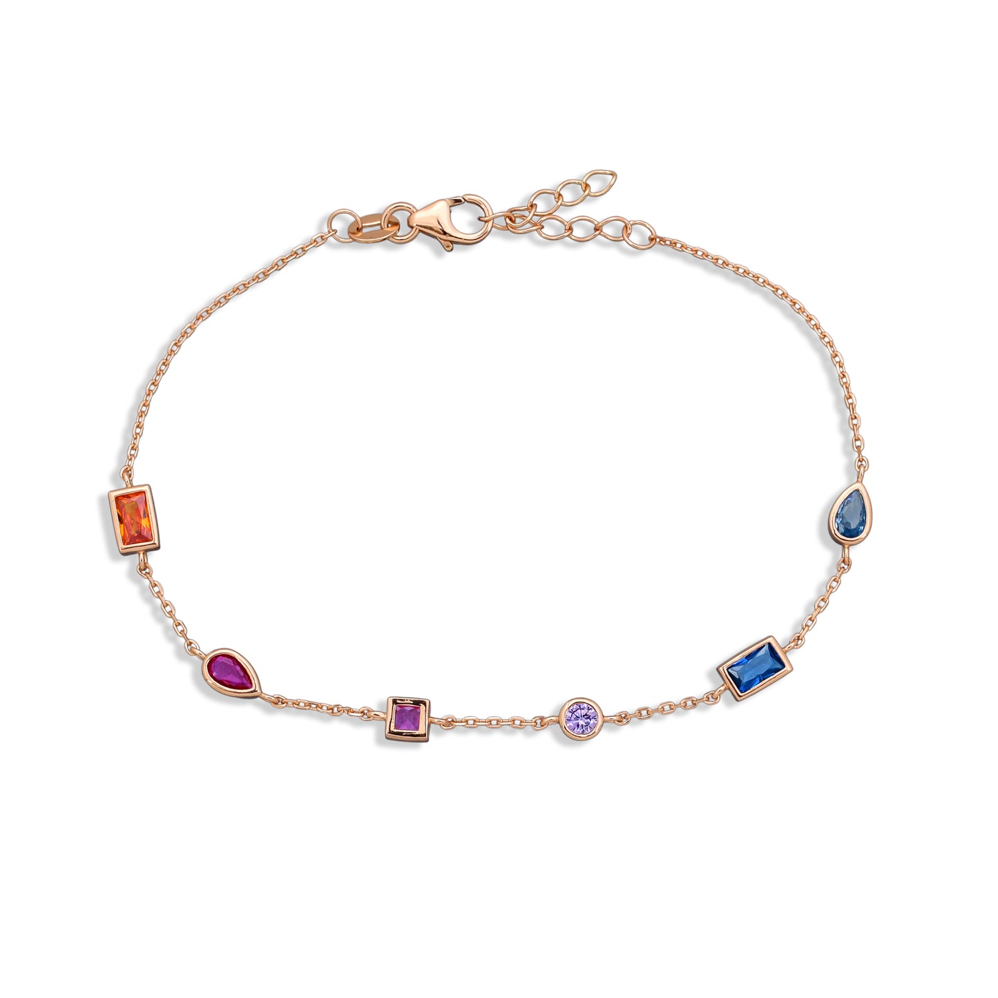 Vibrant Multi-Gemstone Bracelet