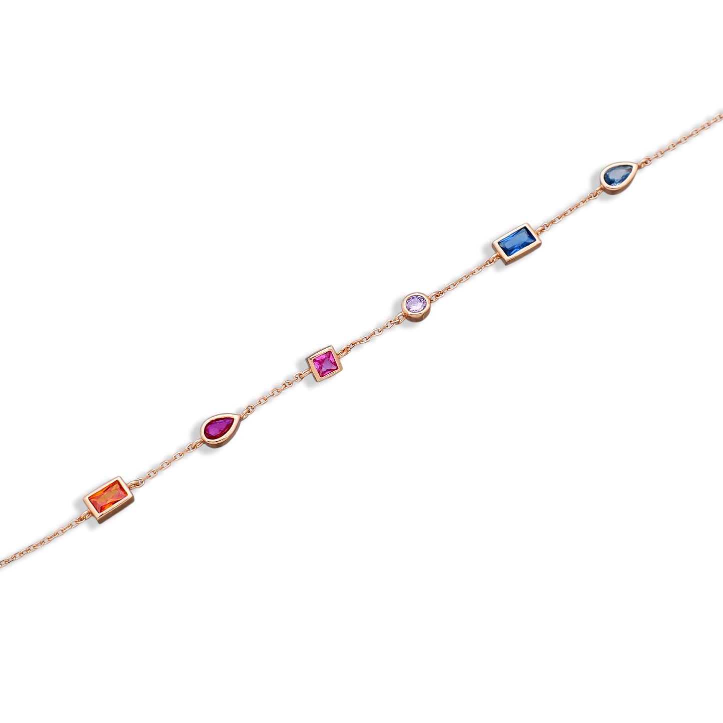Vibrant Multi-Gemstone Bracelet