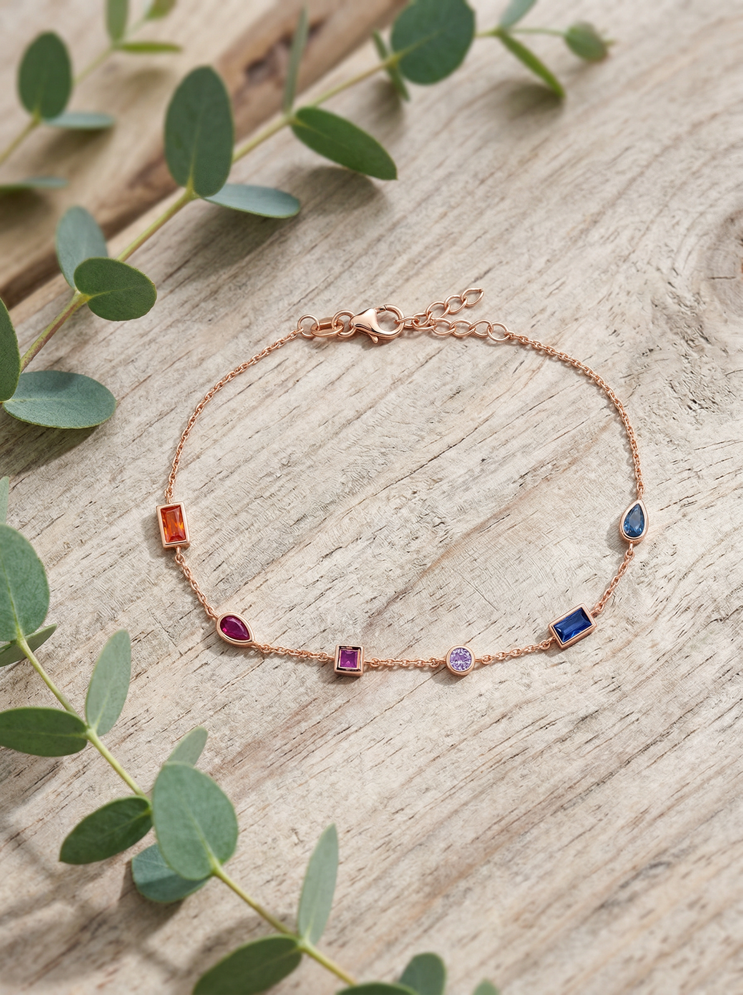Vibrant Multi-Gemstone Bracelet