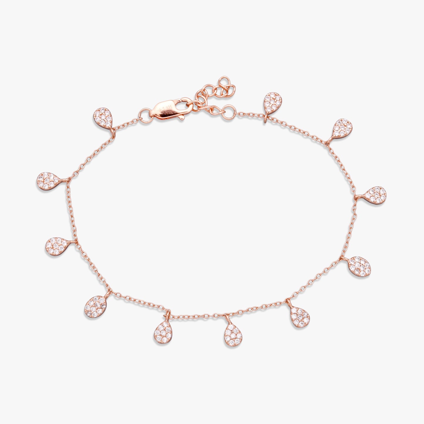 Pear Charm Dangle Bracelet