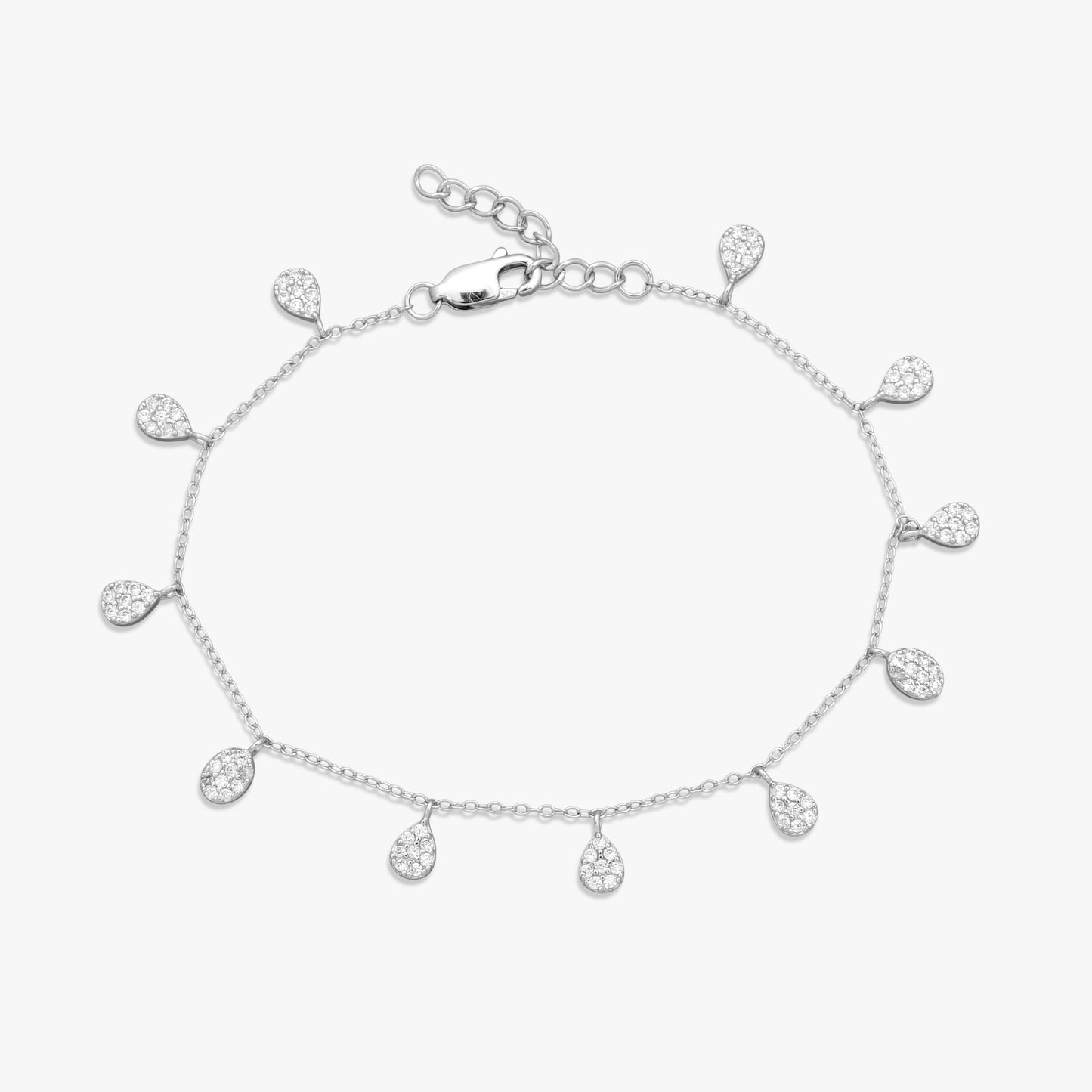 Pear Charm Dangle Bracelet