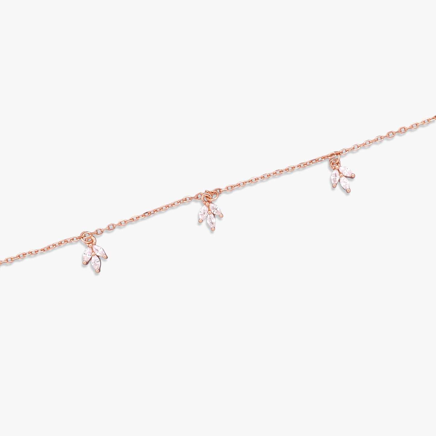 Marquise Cluster Charm Bracelet