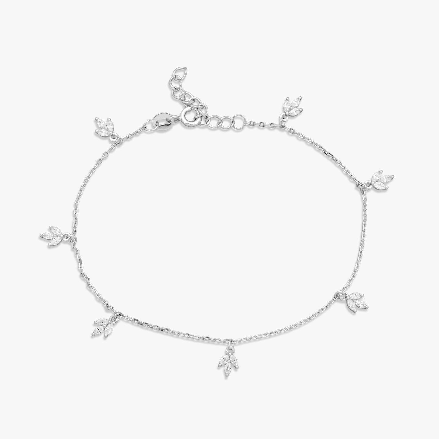 Marquise Cluster Charm Bracelet