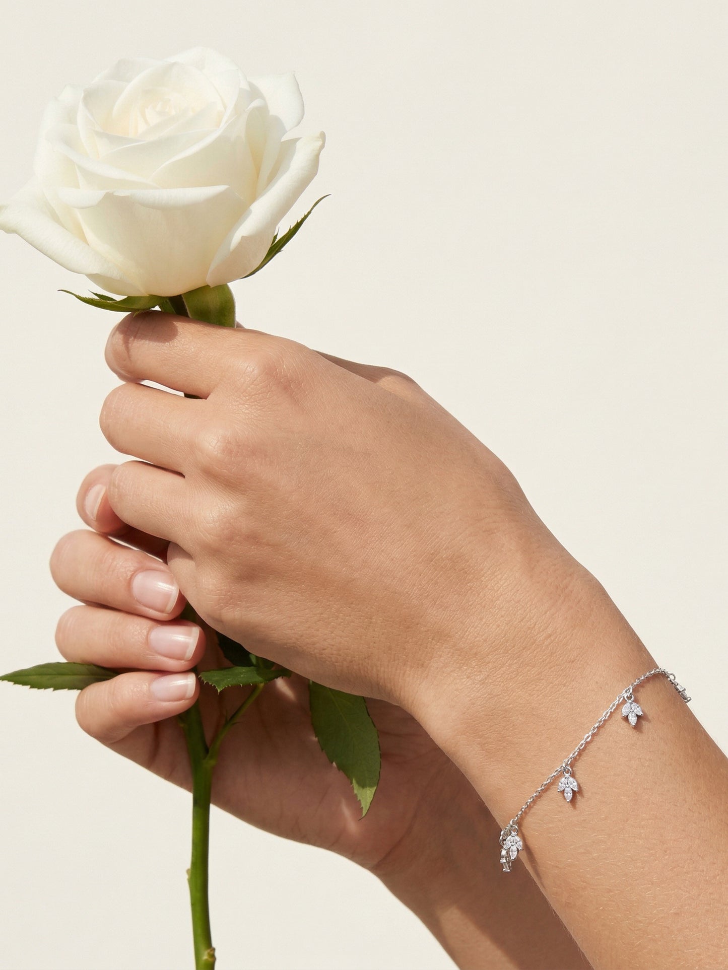 Marquise Cluster Charm Bracelet
