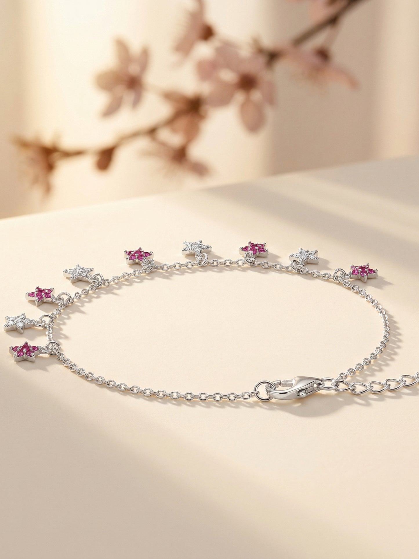 Celestial Pink Star Bracelet