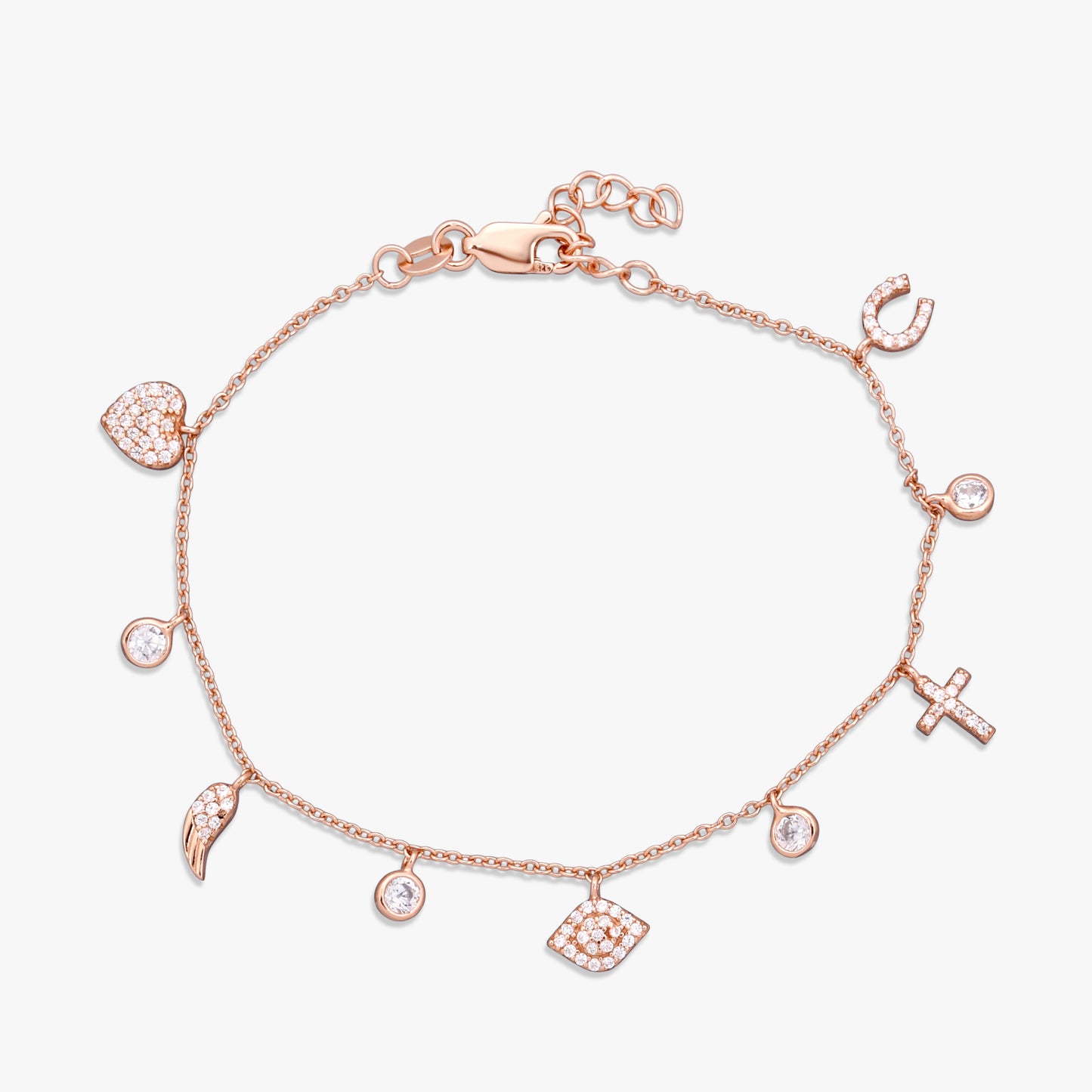 Multi-Charm Dangle Bracelet