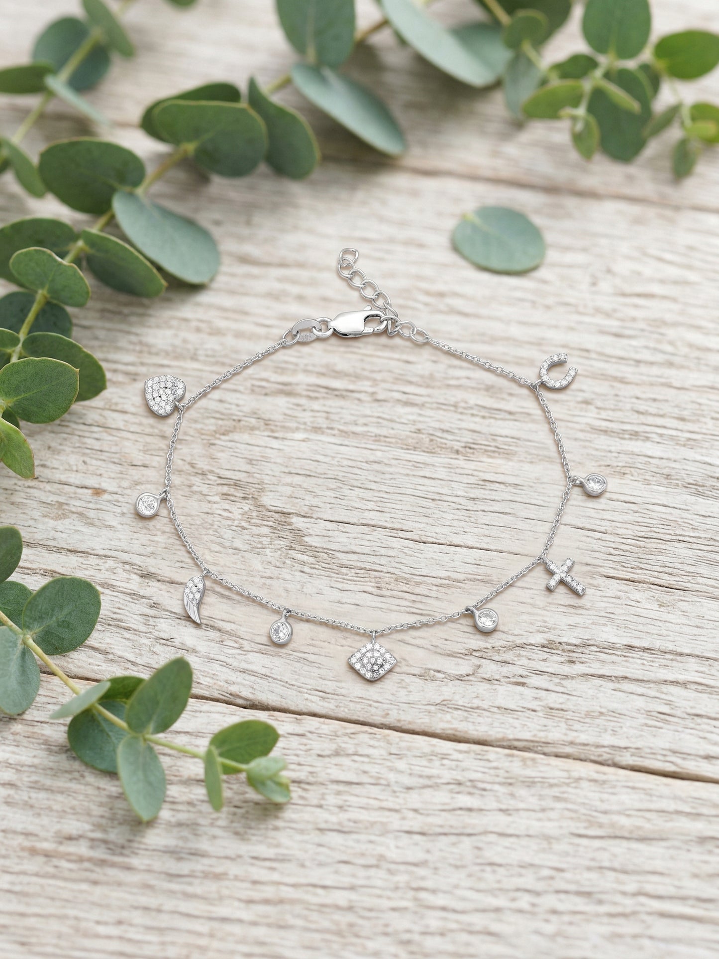 Multi-Charm Dangle Bracelet