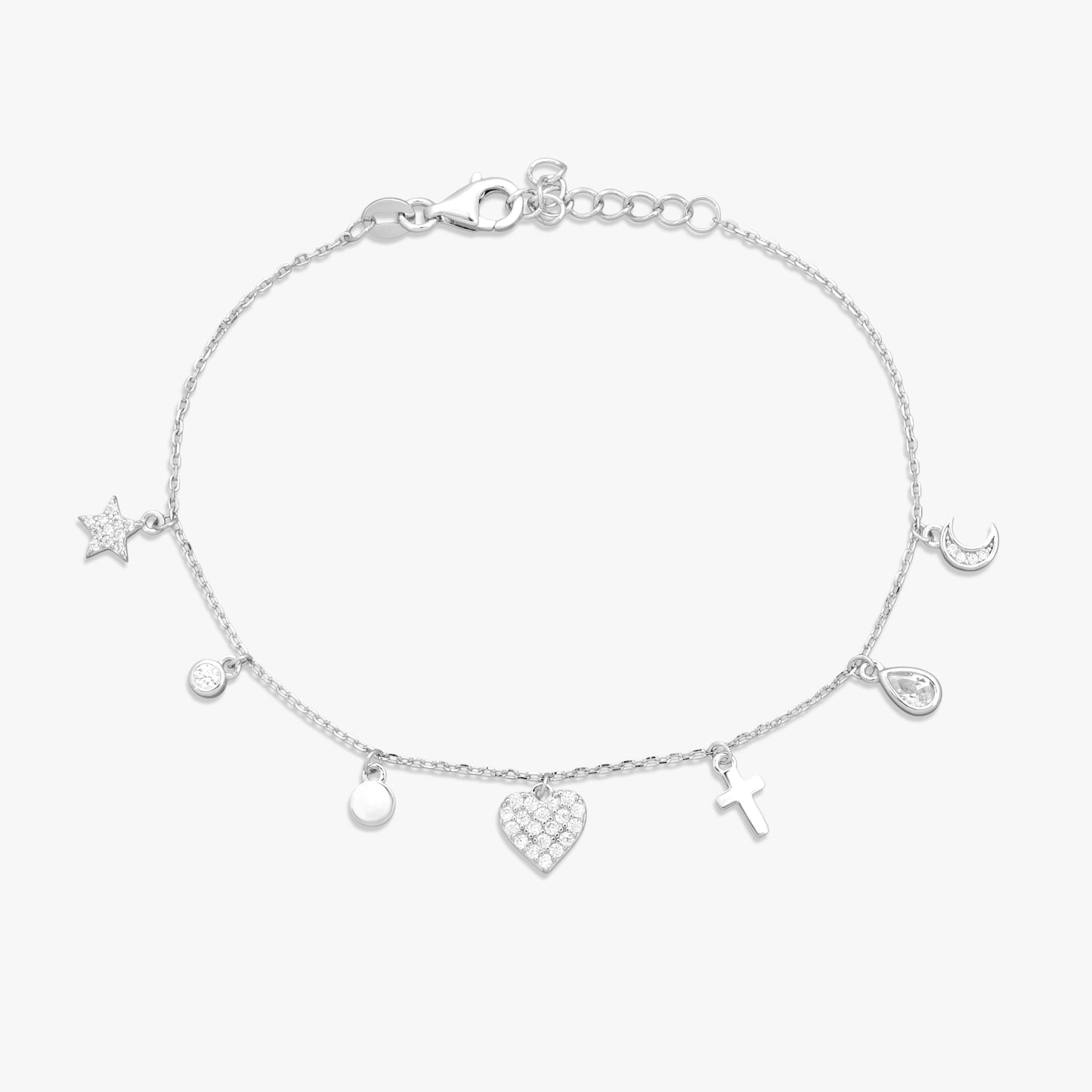 Elegant Multi-Charm Bracelet