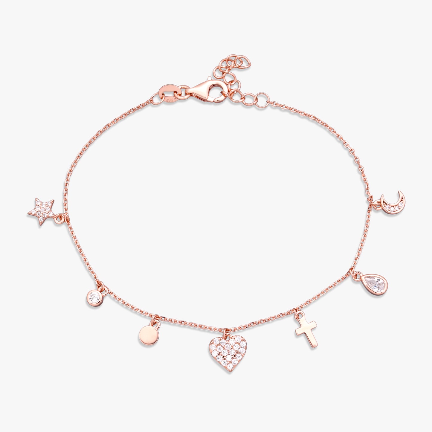 Elegant Multi-Charm Bracelet