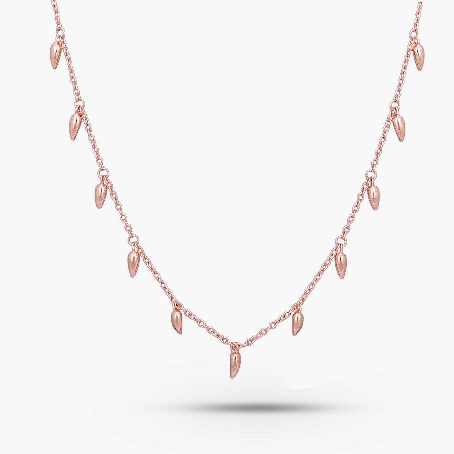 Ethereal Drip Solitaire Necklace