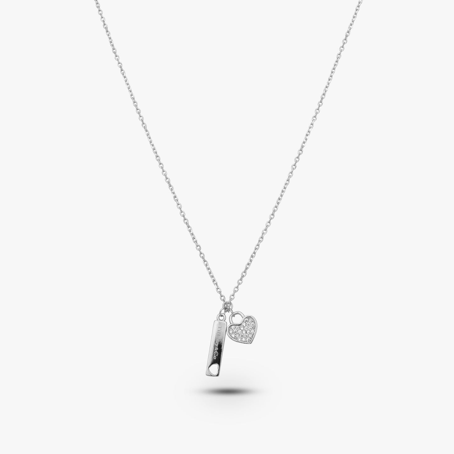 Heart-Crowned Solitaire Necklace