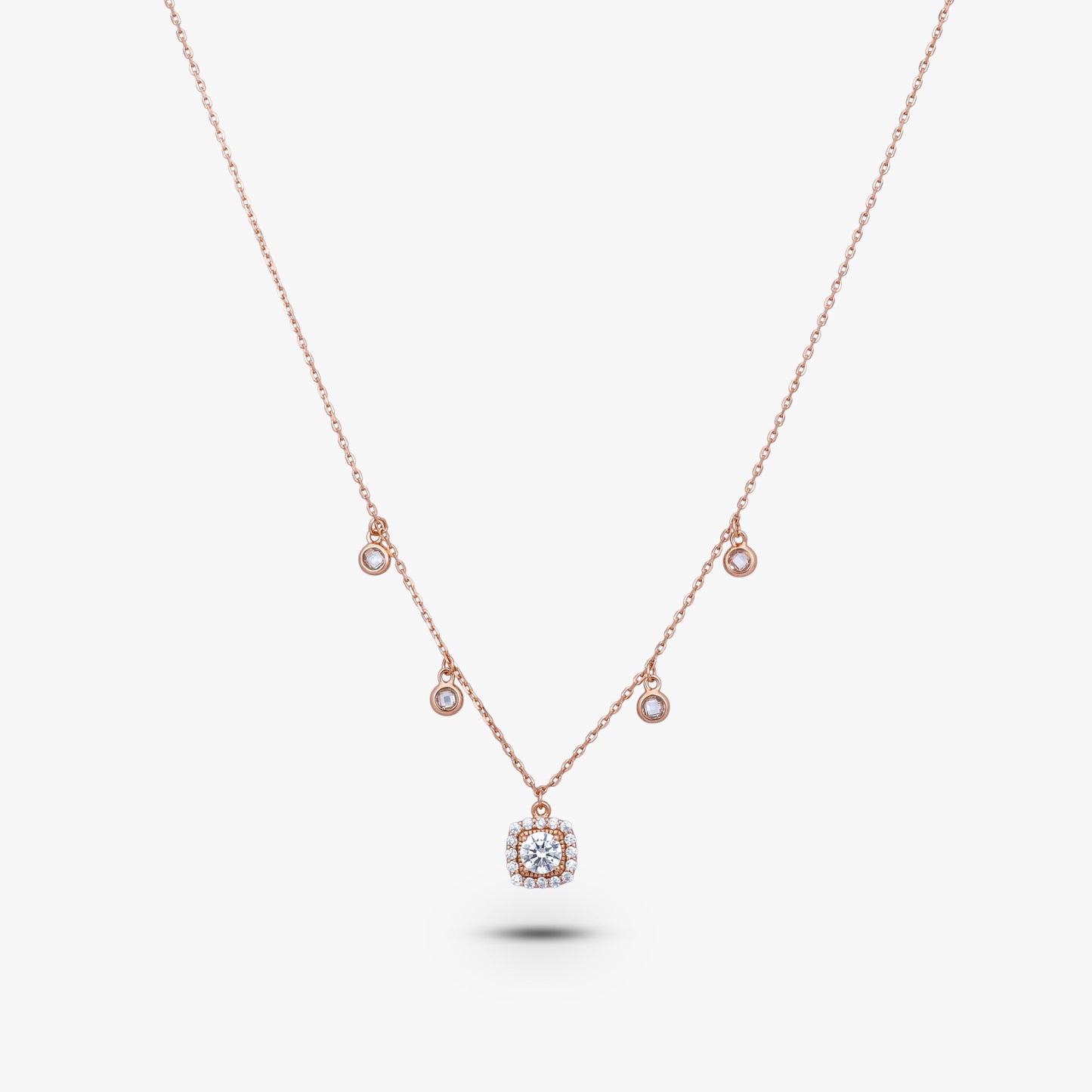 Shimmering Geometric Droplet Pendant