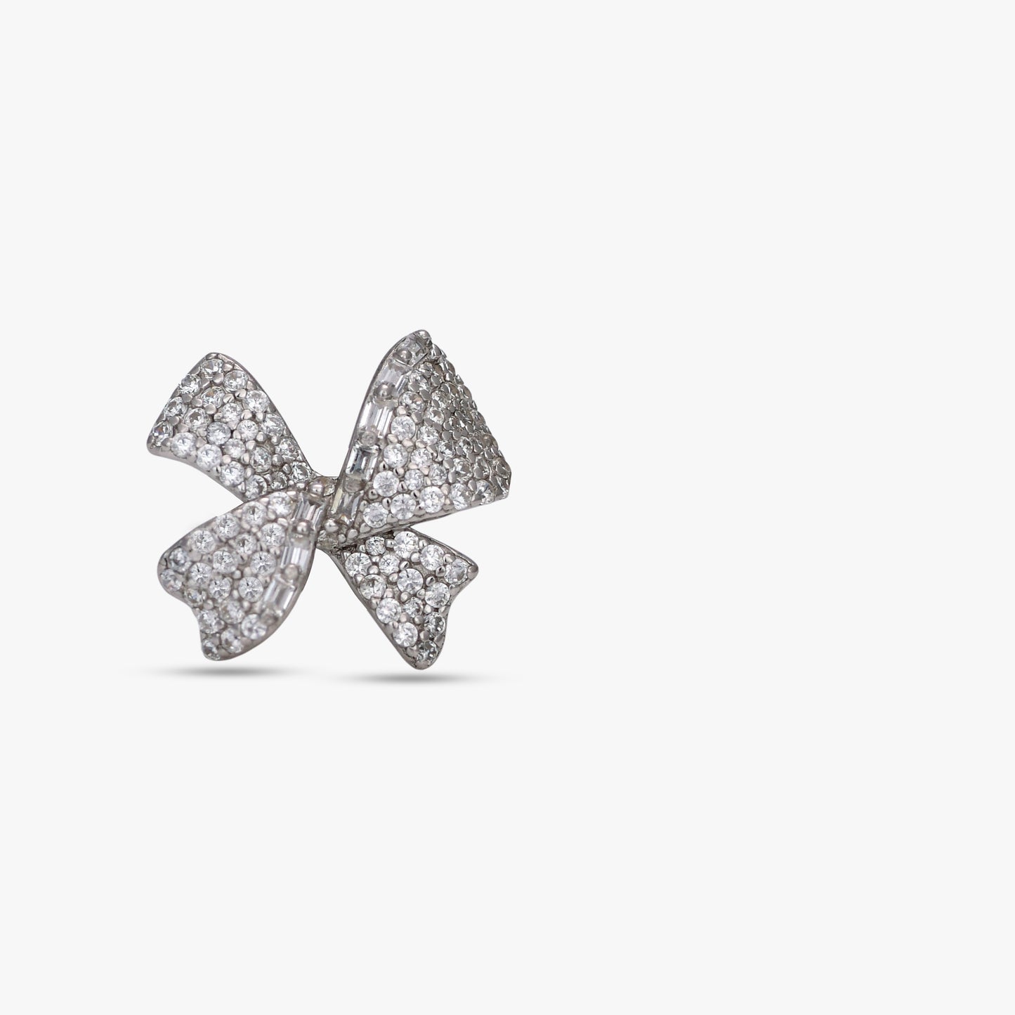 Sterling Ribbon Bow Set
