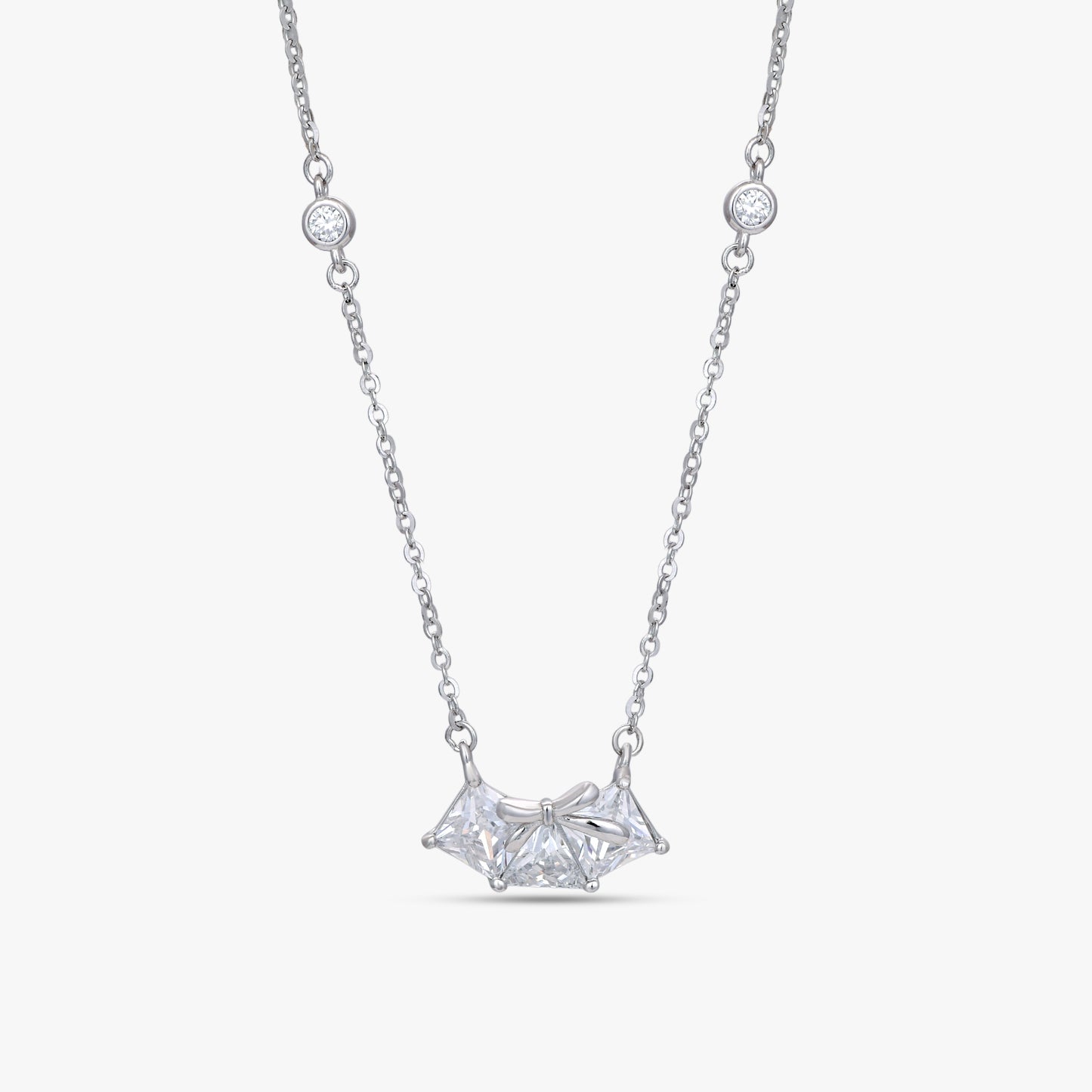 Twin Sparkle Princess Necklace