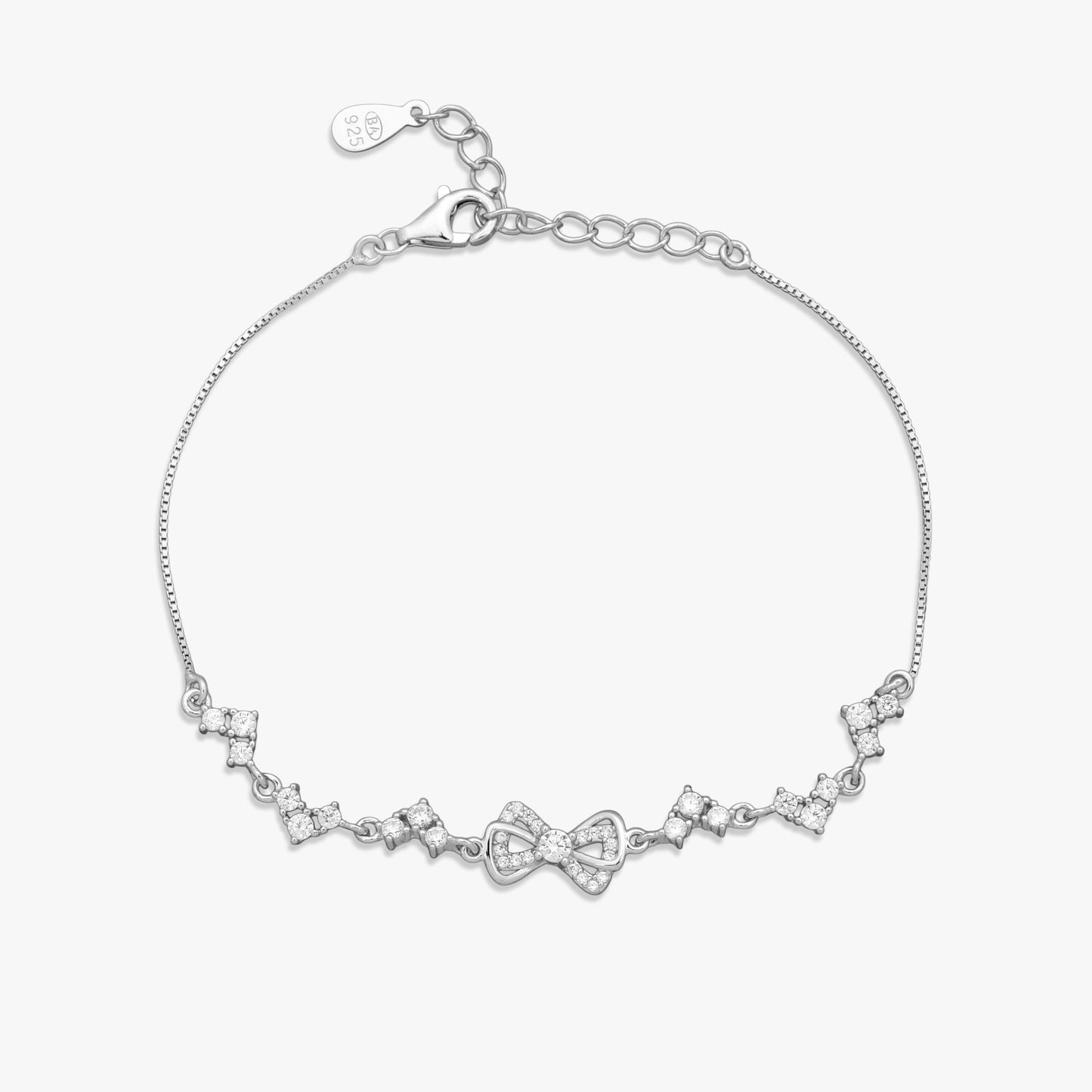 Sterling Silver Bow Bracelet