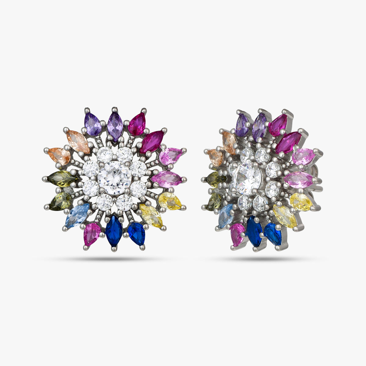 Stellar Spectrum Floral Studs