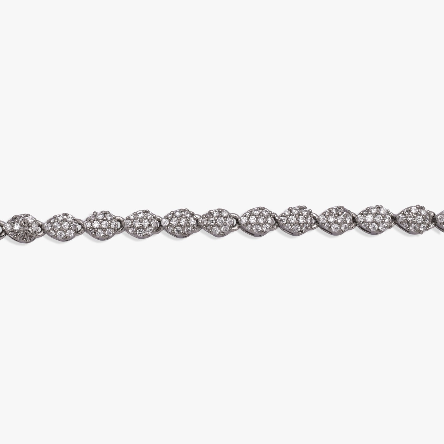 Diamond Pave Leaf Anklet