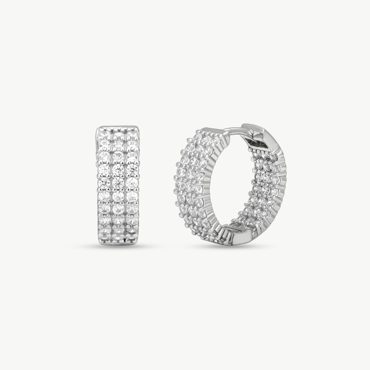 Sparkling Triple-Row Huggies