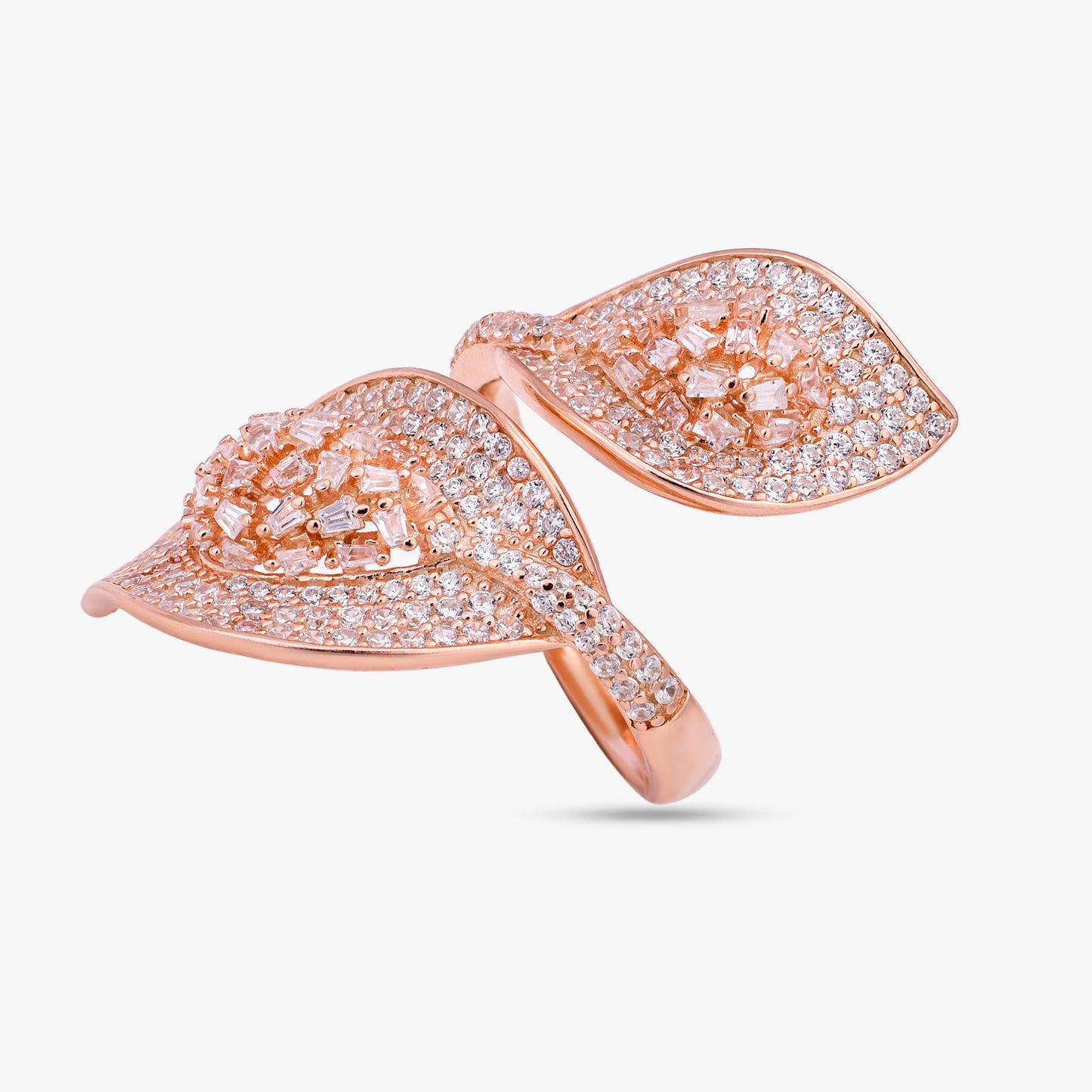 Rose Gold Leaf Ring