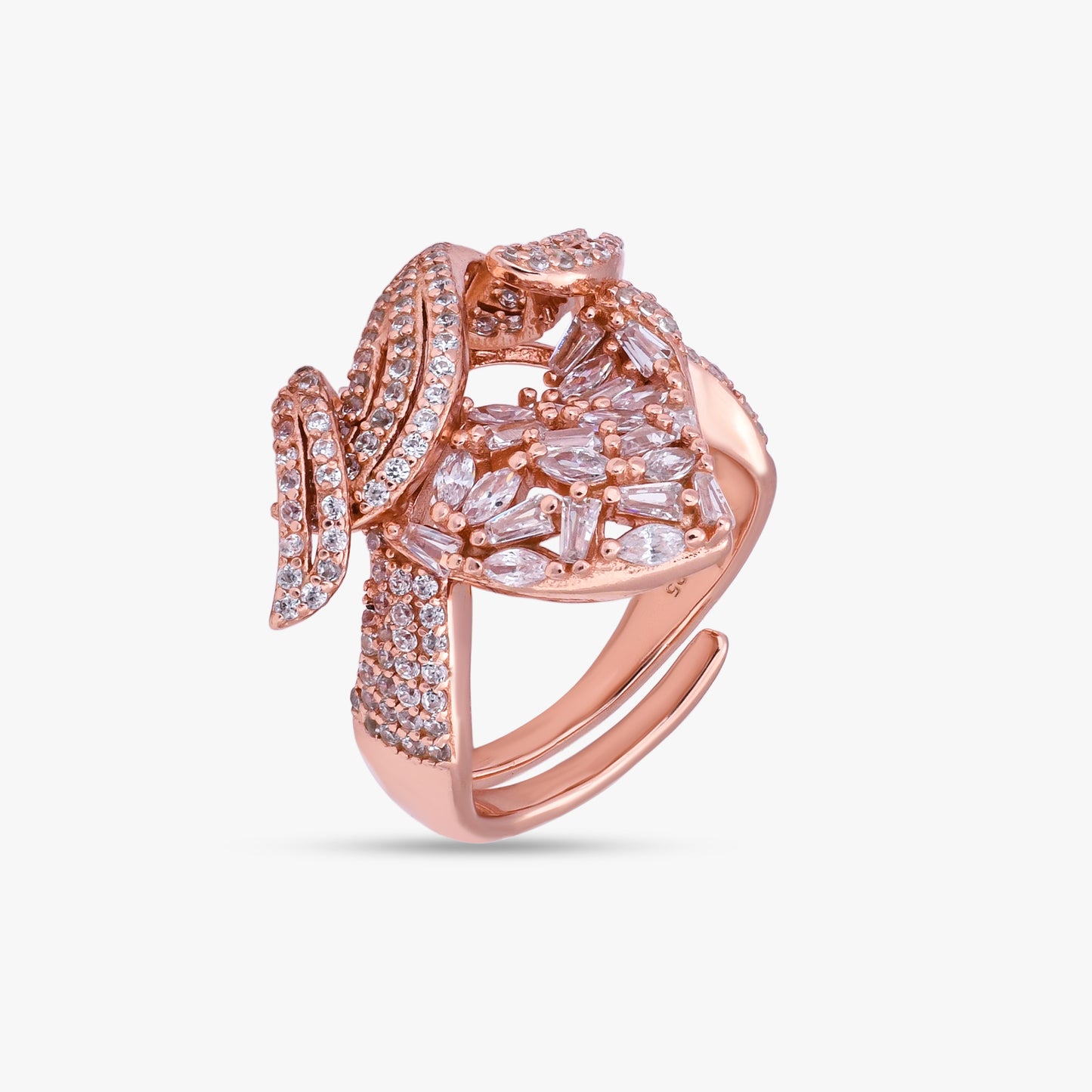 Rose Gold Geometric Ring