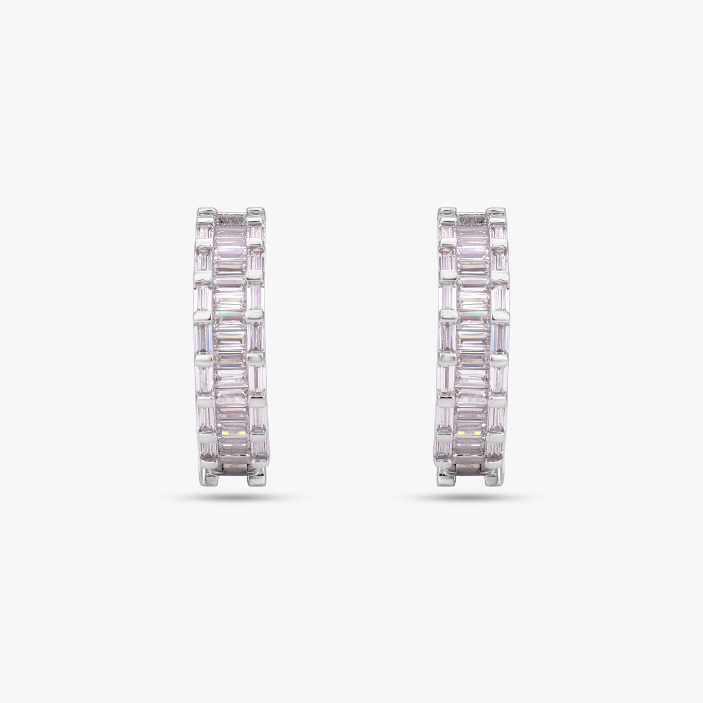 Baguette Hoop Earrings