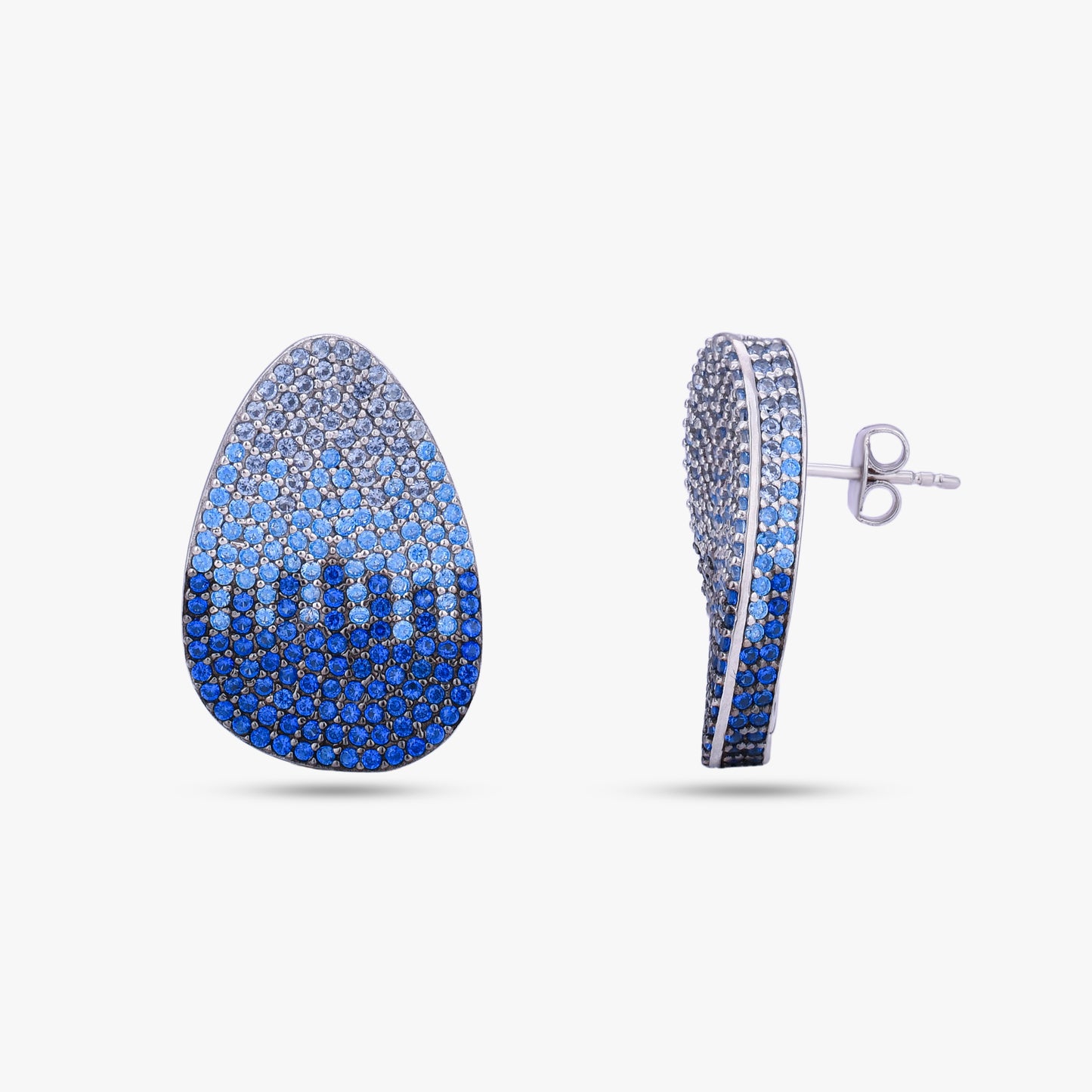 Blue Ombre Teardrop Earrings