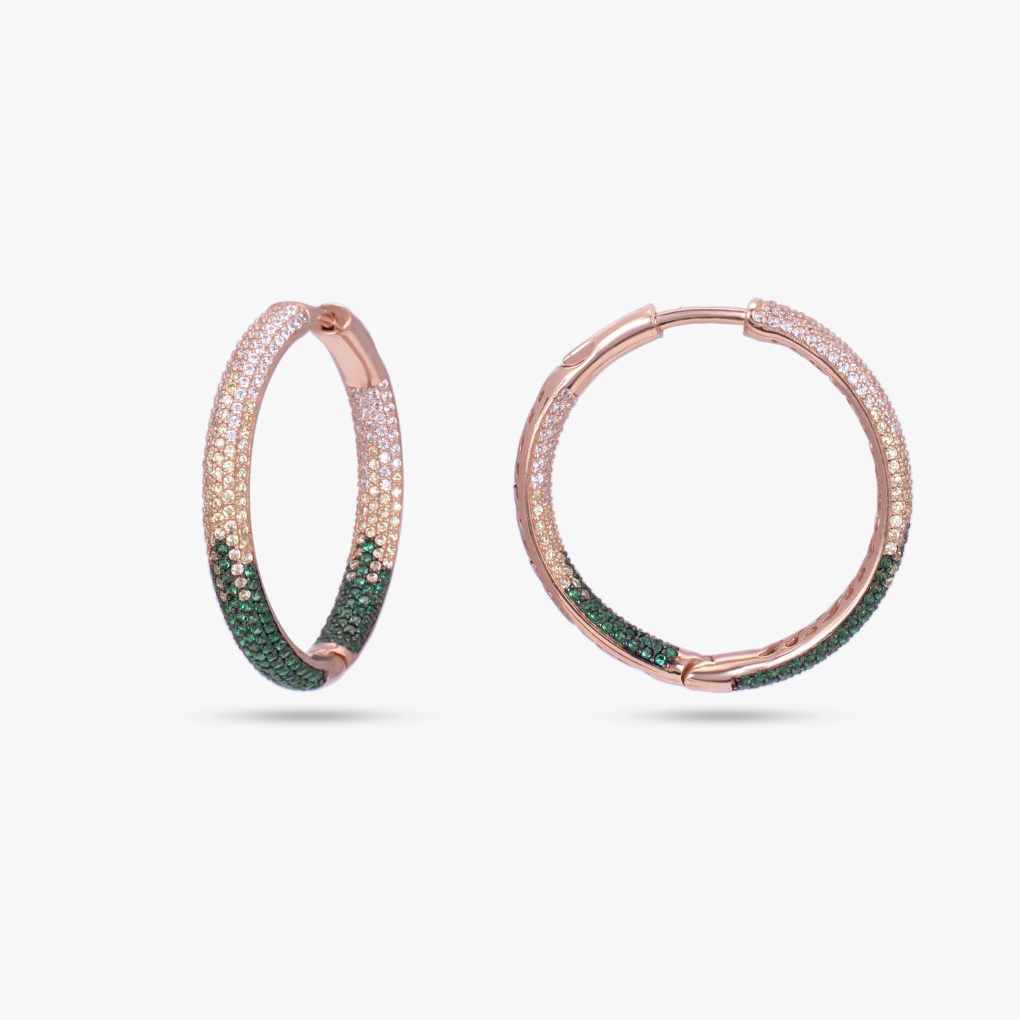 Silver Multicolour Hoop Earrings